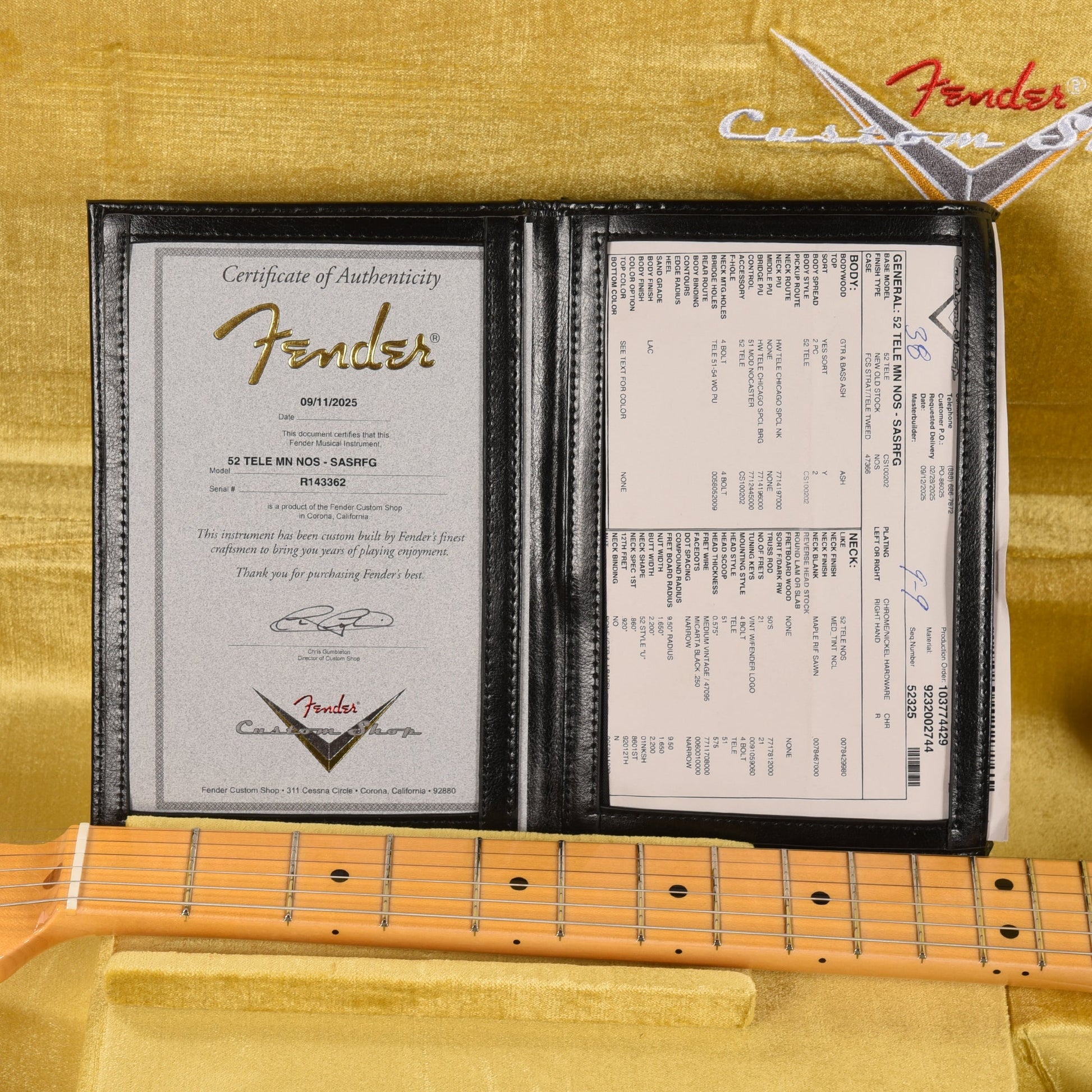 Fender Custom Shop 1952 Telecaster "Chicago Special" NOS Super Aged Surf Green