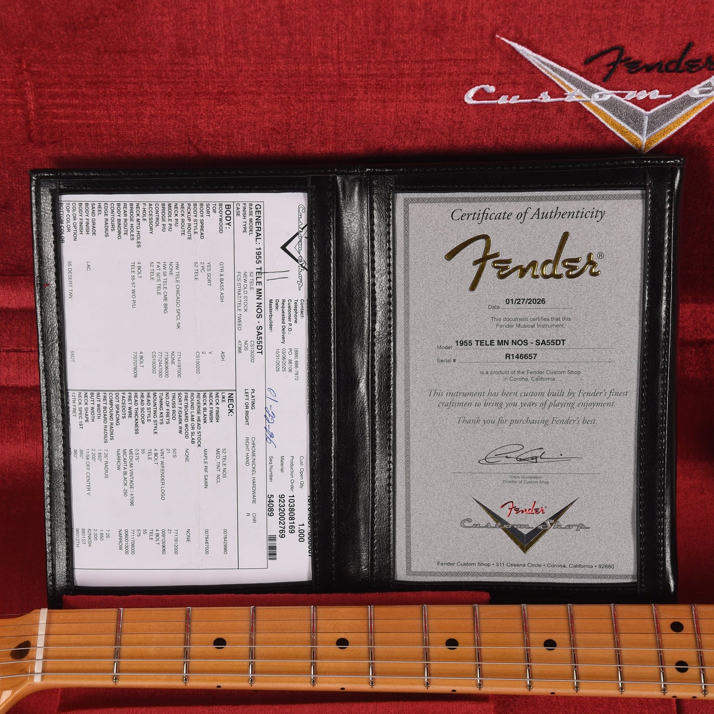 Fender Custom Shop 1955 Telecaster "Chicago Special" NOS Super Aged '55 Desert Tan