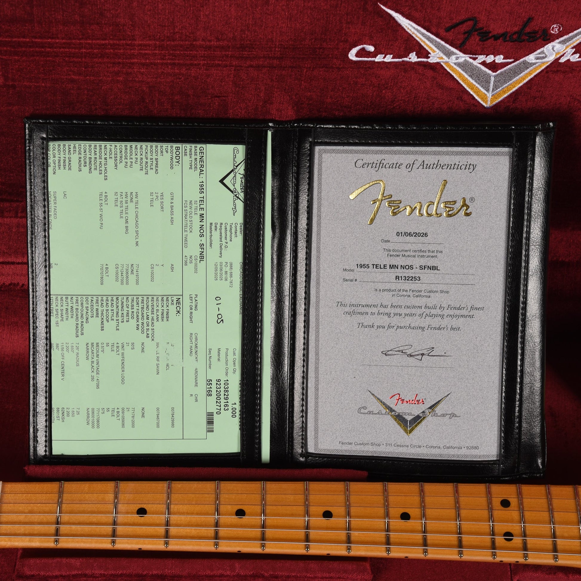 Fender Custom Shop 1955 Telecaster "Chicago Special" NOS Super Faded Nocaster Blonde