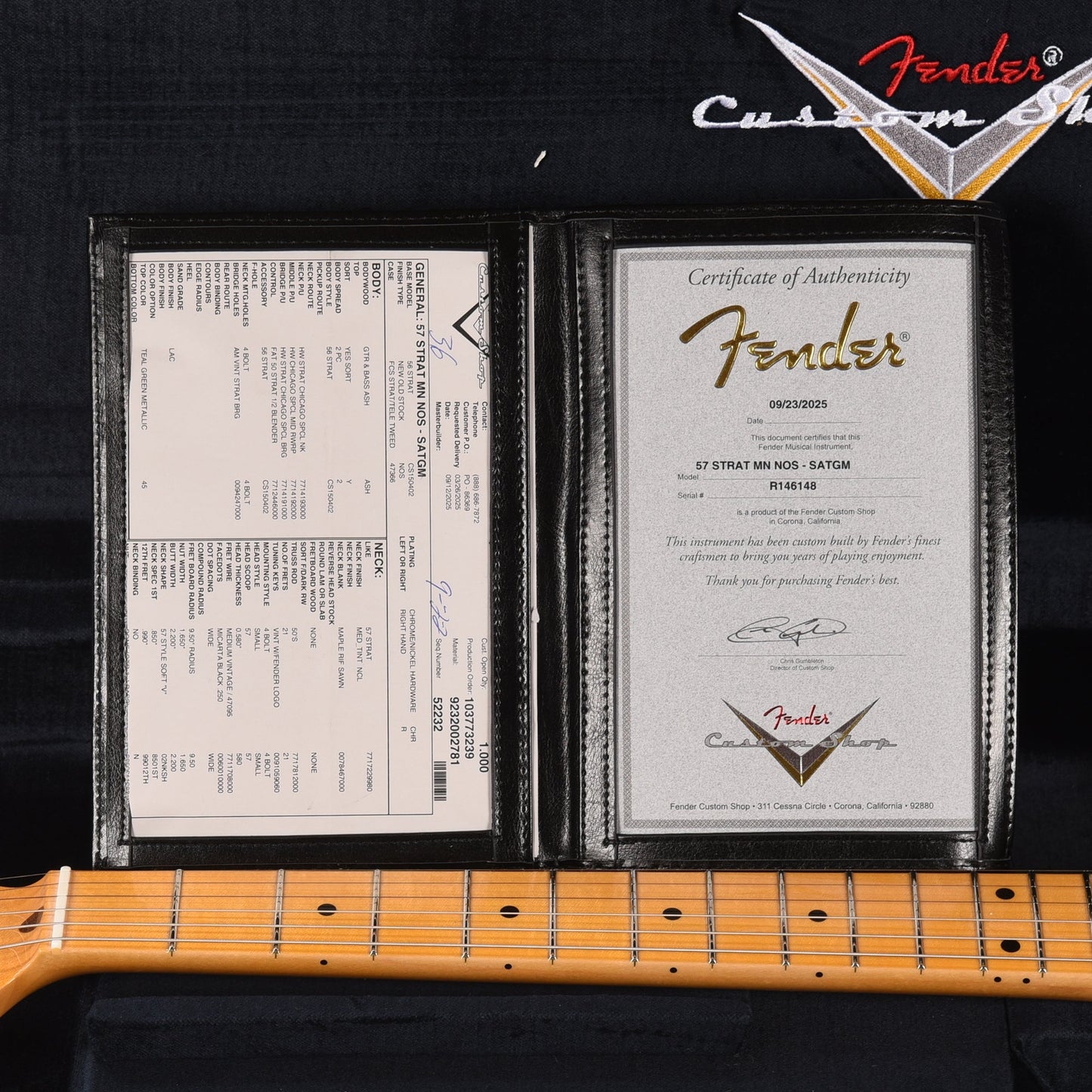 Fender Custom Shop 1957 Stratocaster "Chicago Special" NOS Super Aged Teal Green Metallic