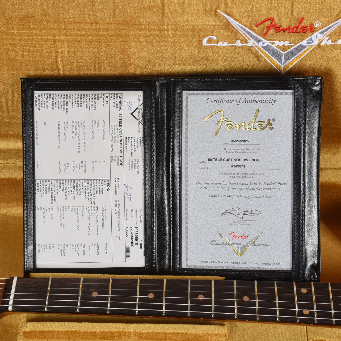 Fender Custom Shop 1959 Custom Telecaster "Chicago Special" NOS Fluorescent Orange