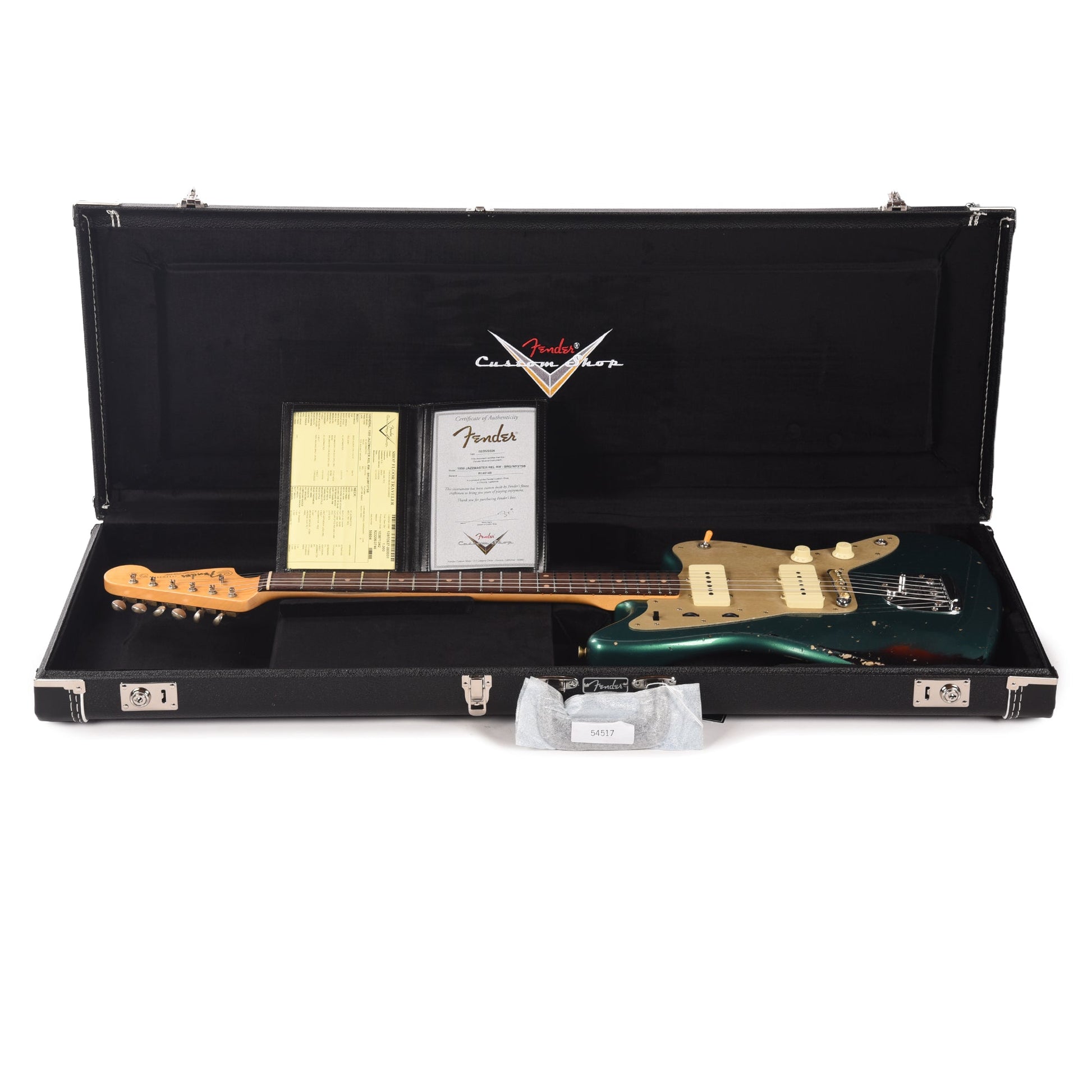 Fender Custom Shop 1959 Jazzmaster "Chicago Special" Relic British Racing Green over Wide Fade 3-Color Sunburst