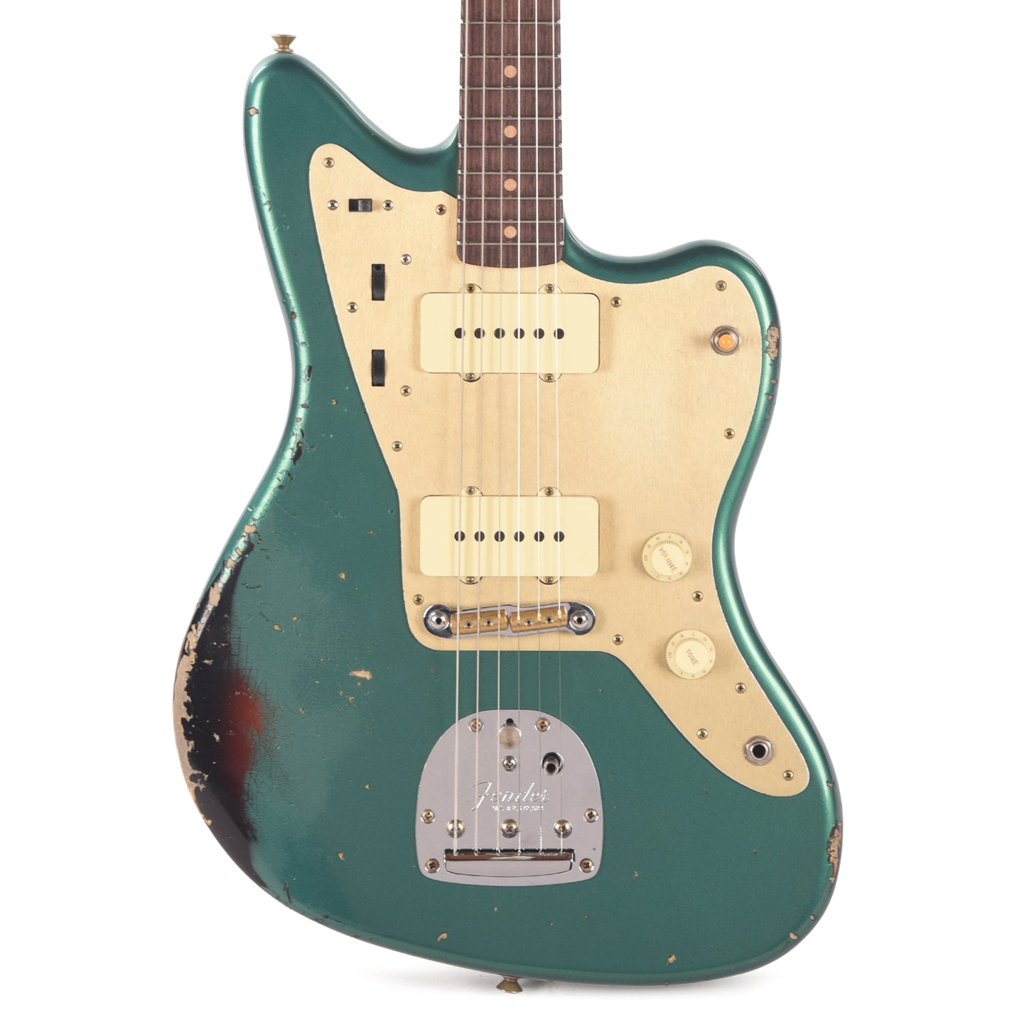 Fender Custom Shop 1959 Jazzmaster "Chicago Special" Relic British Racing Green over Wide Fade 3-Color Sunburst