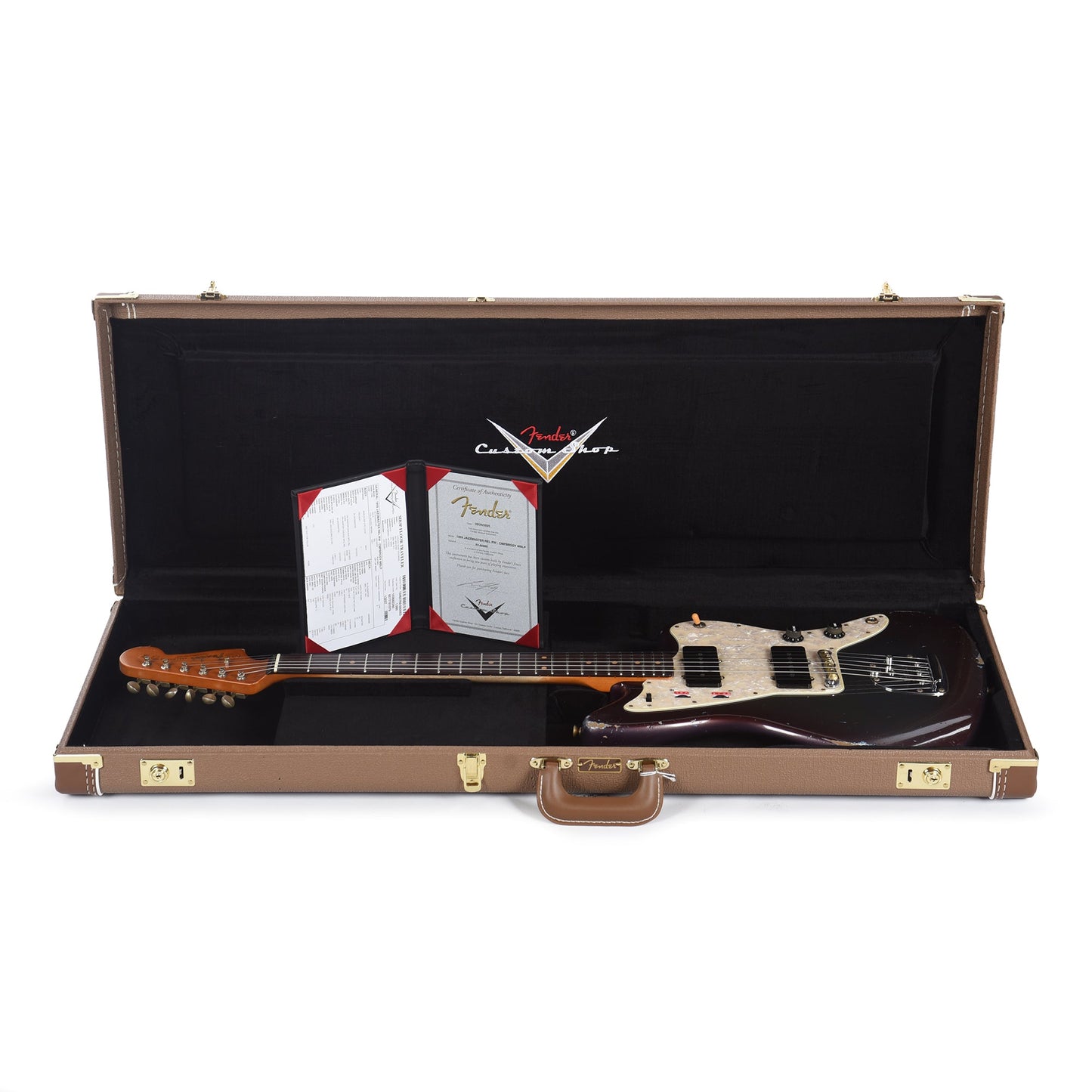 Fender Custom Shop 1959 Jazzmaster "Chicago Special" Relic No-Stripe Competition Burgundy Master Built by Levi Perry