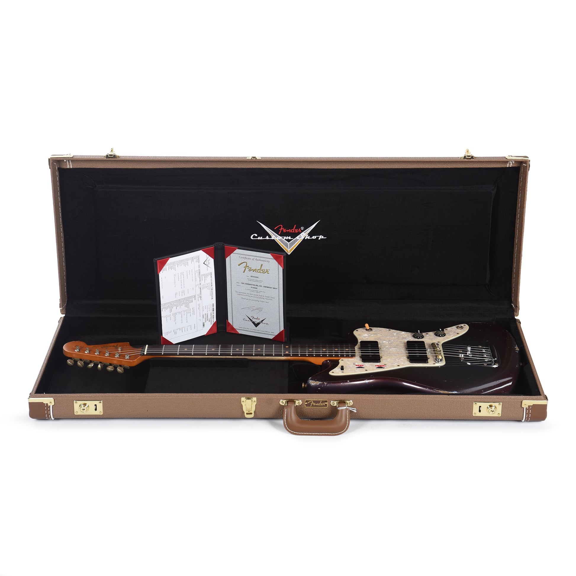 Fender Custom Shop 1959 Jazzmaster "Chicago Special" Relic No-Stripe Competition Burgundy Master Built by Levi Perry