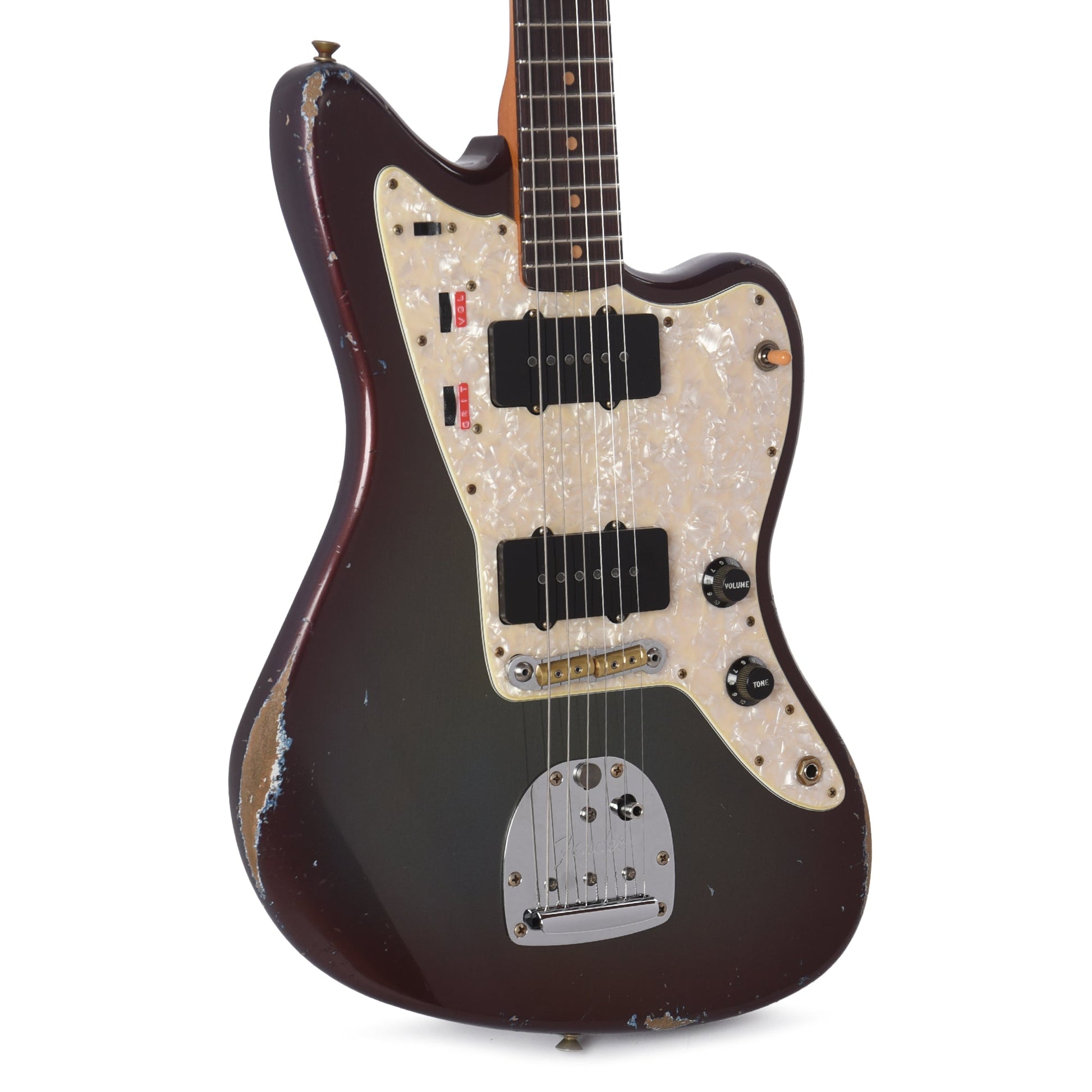 Fender Custom Shop 1959 Jazzmaster "Chicago Special" Relic No-Stripe Competition Burgundy Master Built by Levi Perry