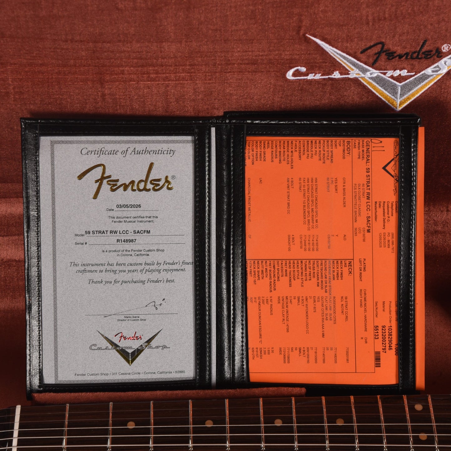 Fender Custom Shop 1959 Stratocaster "Chicago Special" NOS Super Aged Charcoal Frost Metallic w/Rosewood Neck