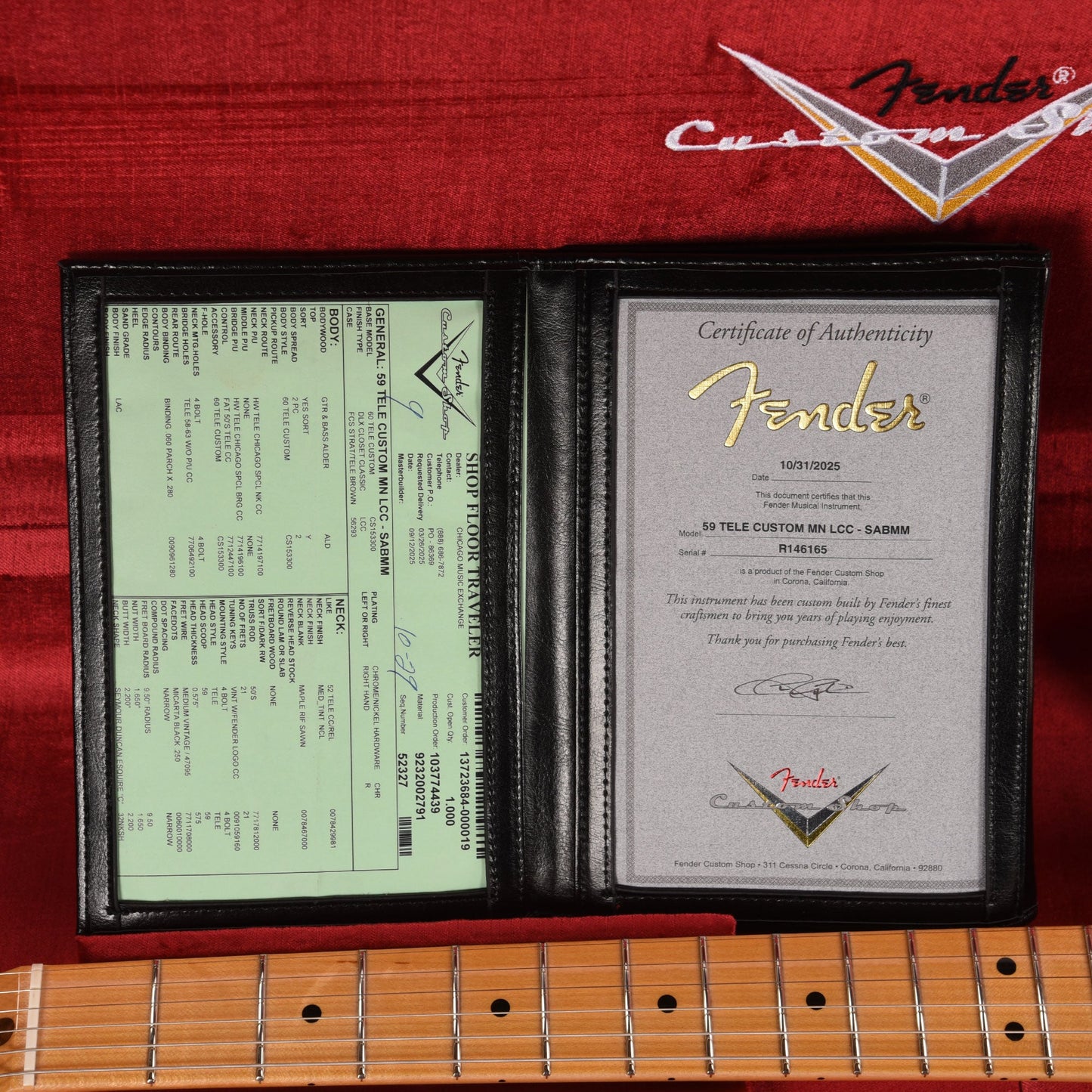 Fender Custom Shop 1959 Telecaster "Chicago Special" Deluxe Closet Classic Super Aged Burgundy Mist Metallic