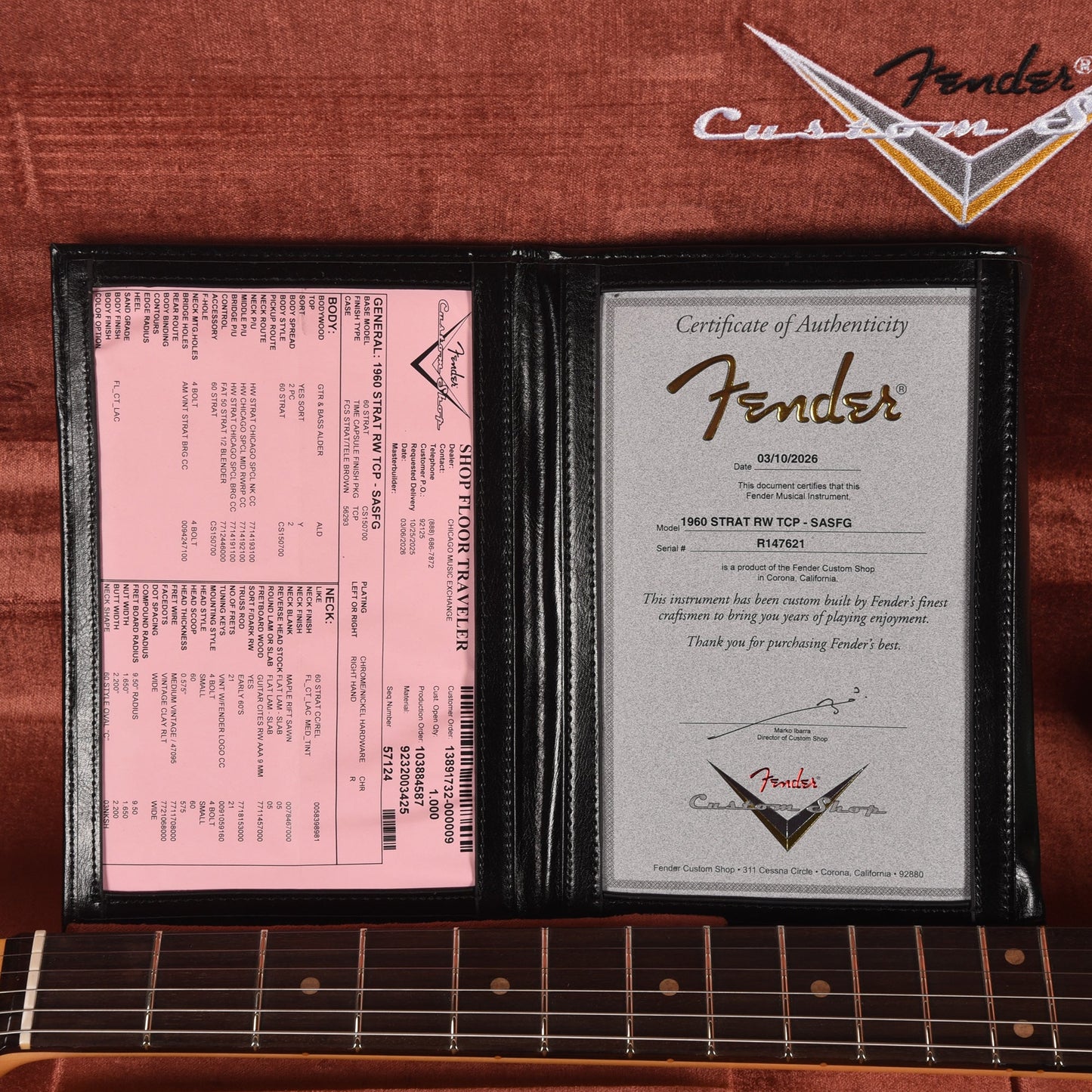 Fender Custom Shop 1960 Stratocaster "Chicago Special" Time Capsule Super Aged Sea Foam Green