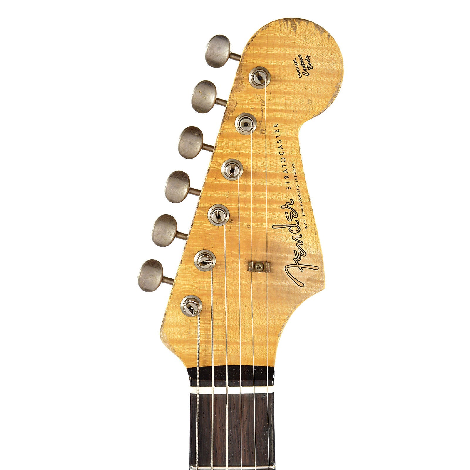 Fender Custom Shop 1960 Stratocaster Heavy Relic RW Olympic White Over 3 Tone Sunburst Master Built by Dennis Galuszka