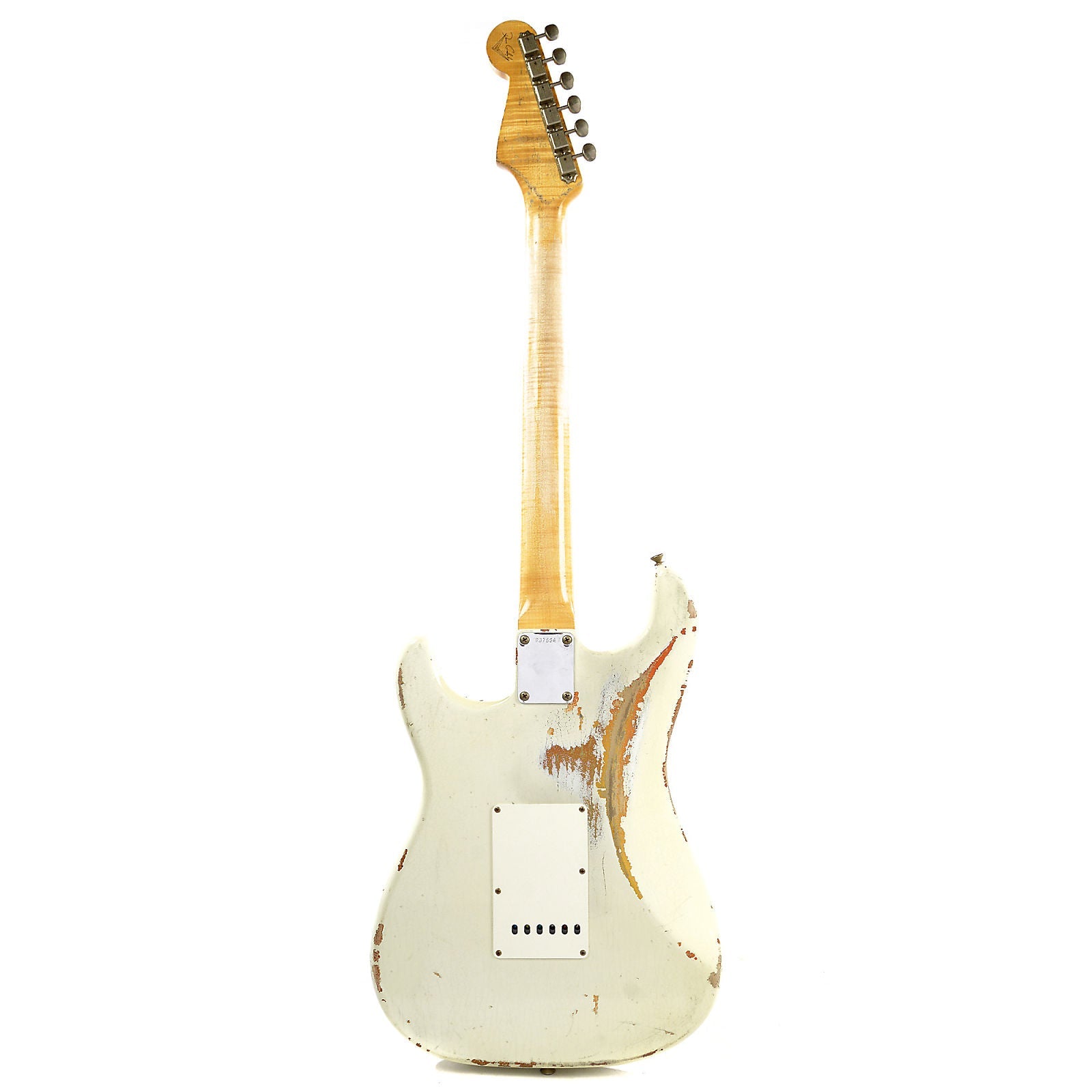 Fender Custom Shop 1960 Stratocaster Heavy Relic RW Olympic White Over 3 Tone Sunburst Master Built by Dennis Galuszka