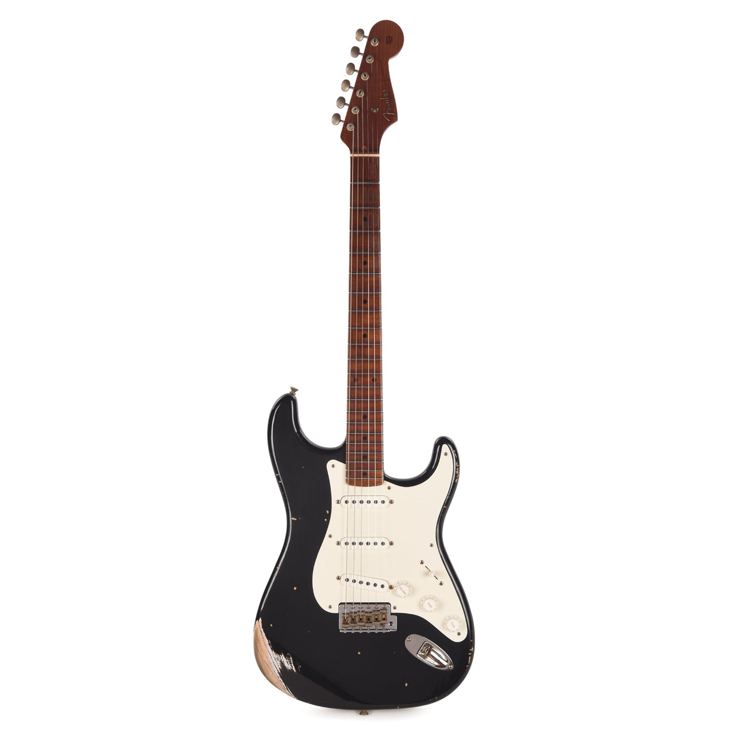 Fender Custom Shop 1960s Dual Mag II Stratocaster Relic Black w/Roasted Maple Neck & Lightweight Ash Body