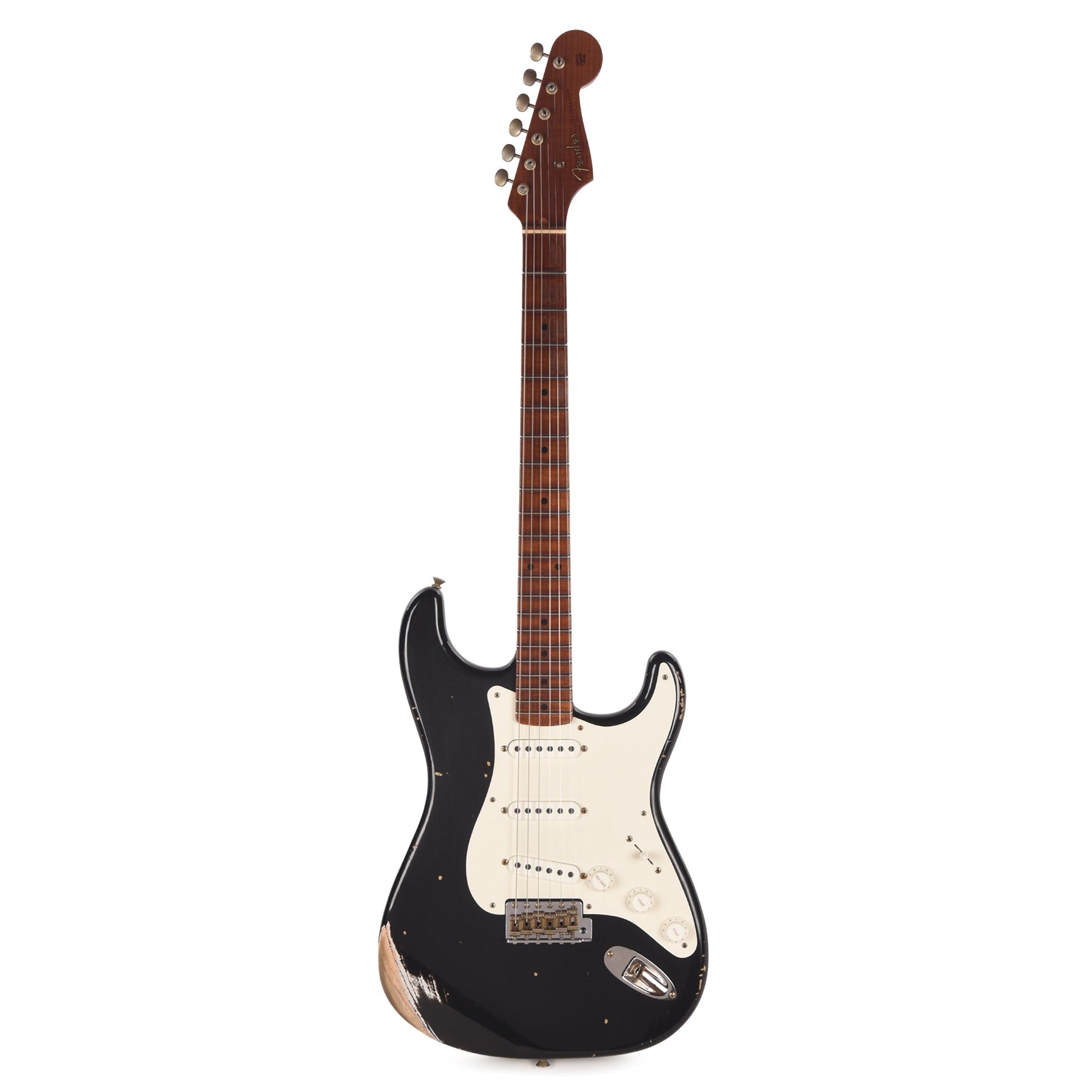Fender Custom Shop 1960s Dual Mag II Stratocaster Relic Black w/Roasted Maple Neck & Lightweight Ash Body