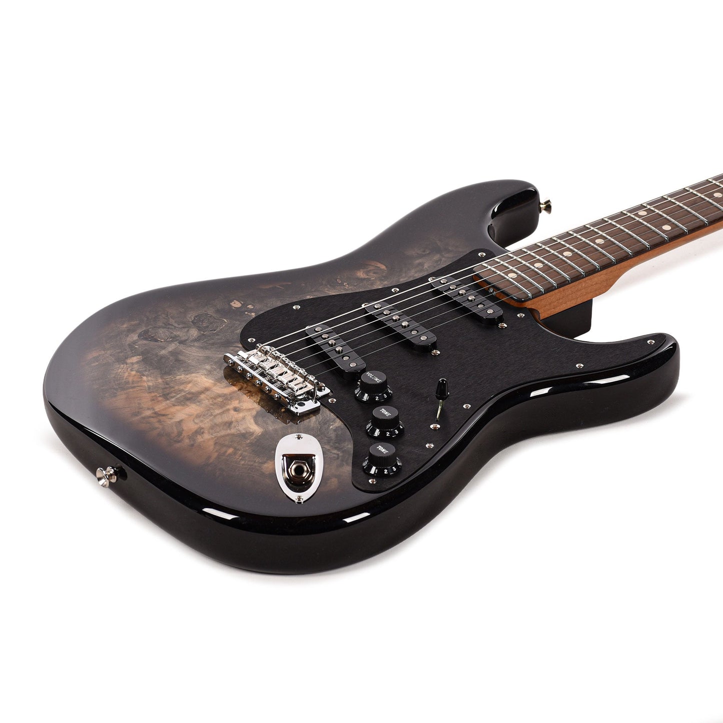 Fender Custom Shop 1960s Stratocaster Buckeye Burl Top Light Transparent Ebony Burst NOS Brazilian Rosewood Fingerboard Master Built by Dennis Galuszka w/Josefina Hand Wound Pickups