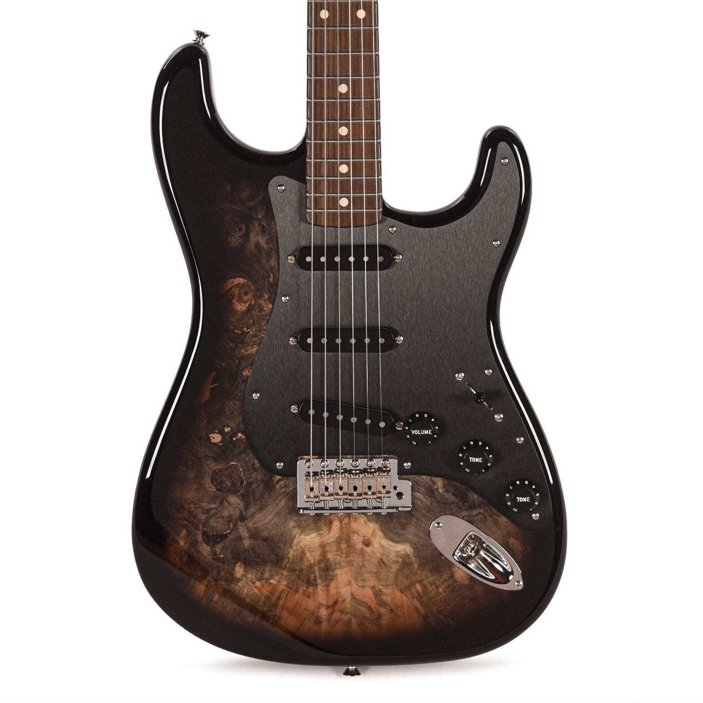 Fender Custom Shop 1960s Stratocaster Buckeye Burl Top Light Transparent Ebony Burst NOS Brazilian Rosewood Fingerboard Master Built by Dennis Galuszka w/Josefina Hand Wound Pickups