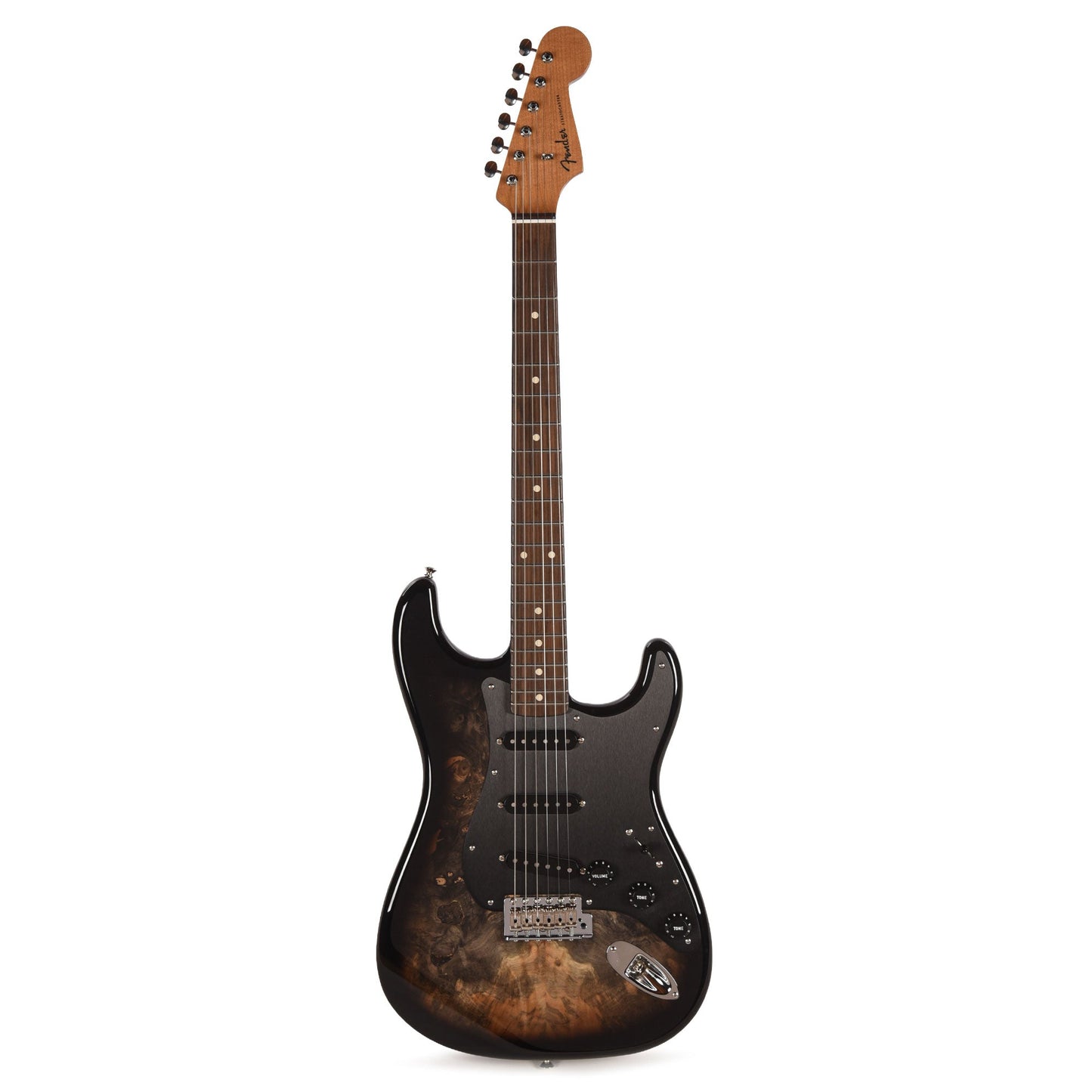 Fender Custom Shop 1960s Stratocaster Buckeye Burl Top Light Transparent Ebony Burst NOS Brazilian Rosewood Fingerboard Master Built by Dennis Galuszka w/Josefina Hand Wound Pickups