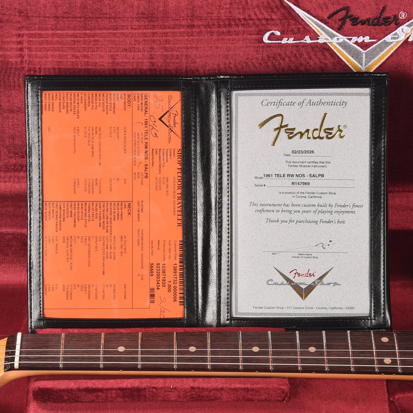 Fender Custom Shop 1961 Telecaster "Chicago Special" NOS Super Aged Lake Placid Blue