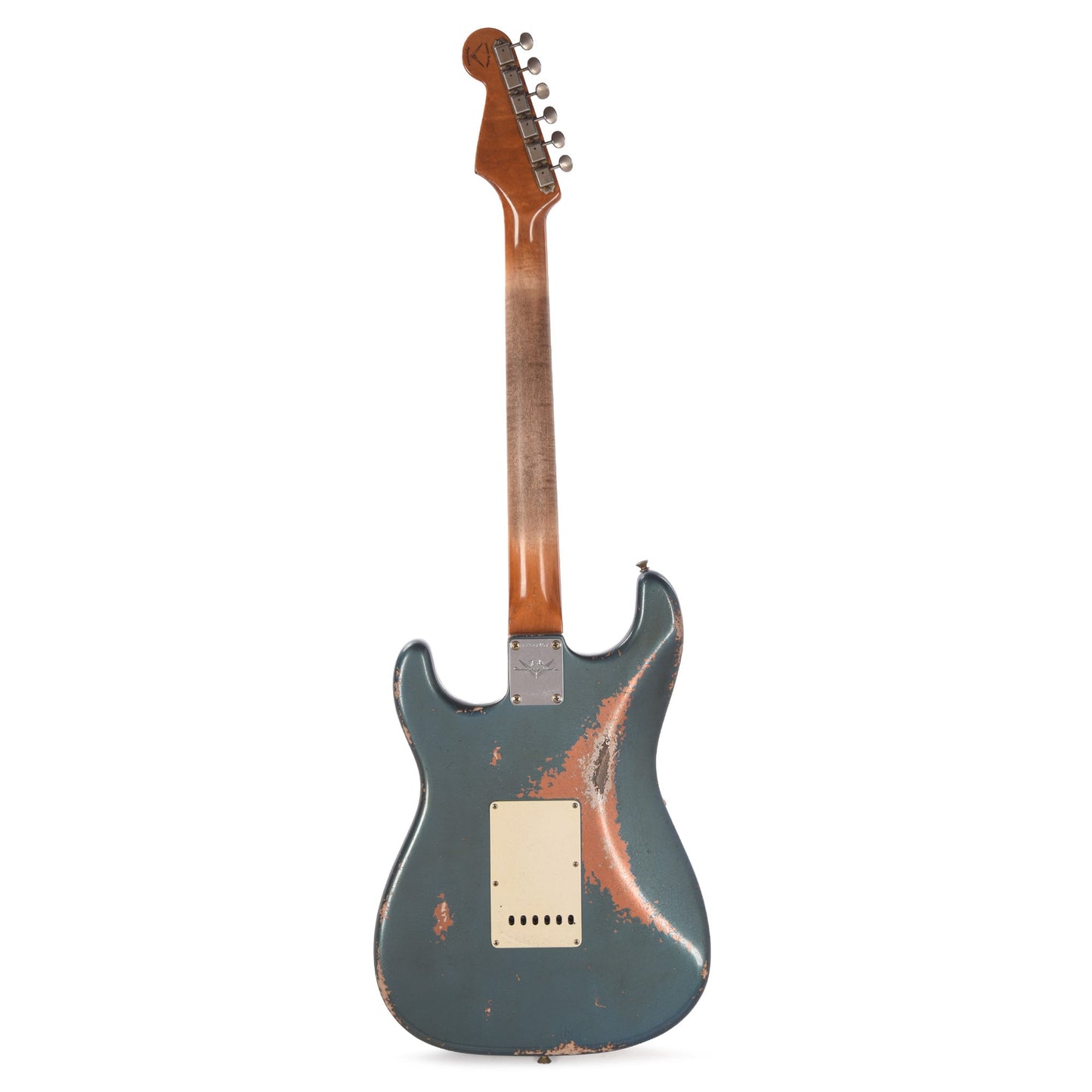 Fender Custom Shop 1962 AA Flame Neck Stratocaster Relic Aged Lake Placid Blue over Burnt Copper Masterbuilder Apprentice Built By Dan Gonzalez