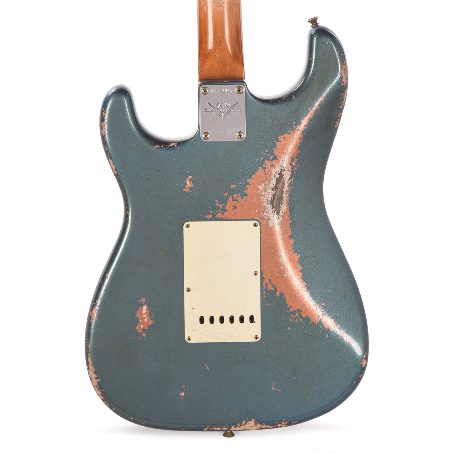 Fender Custom Shop 1962 AA Flame Neck Stratocaster Relic Aged Lake Placid Blue over Burnt Copper Masterbuilder Apprentice Built By Dan Gonzalez