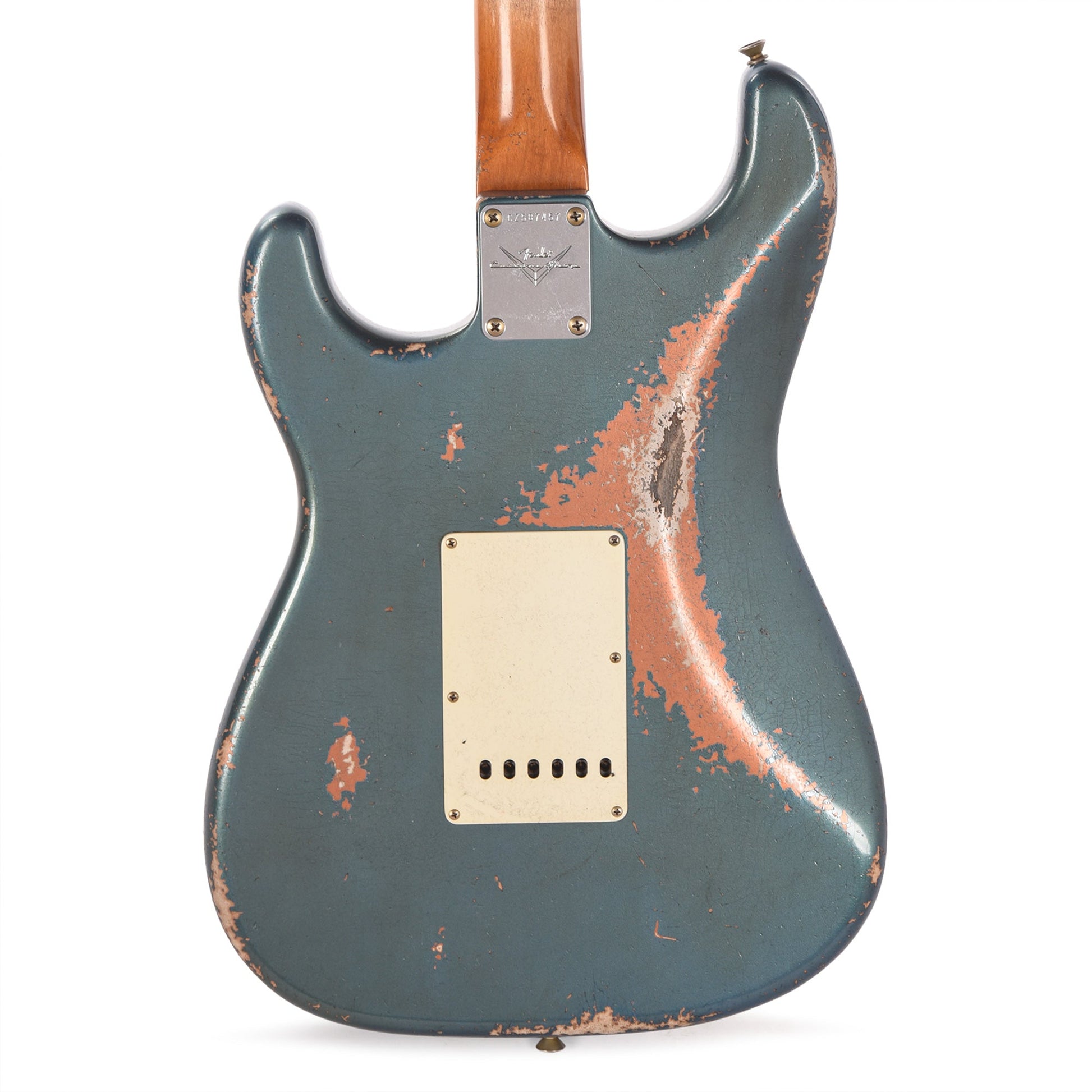 Fender Custom Shop 1962 AA Flame Neck Stratocaster Relic Aged Lake Placid Blue over Burnt Copper Masterbuilder Apprentice Built By Dan Gonzalez