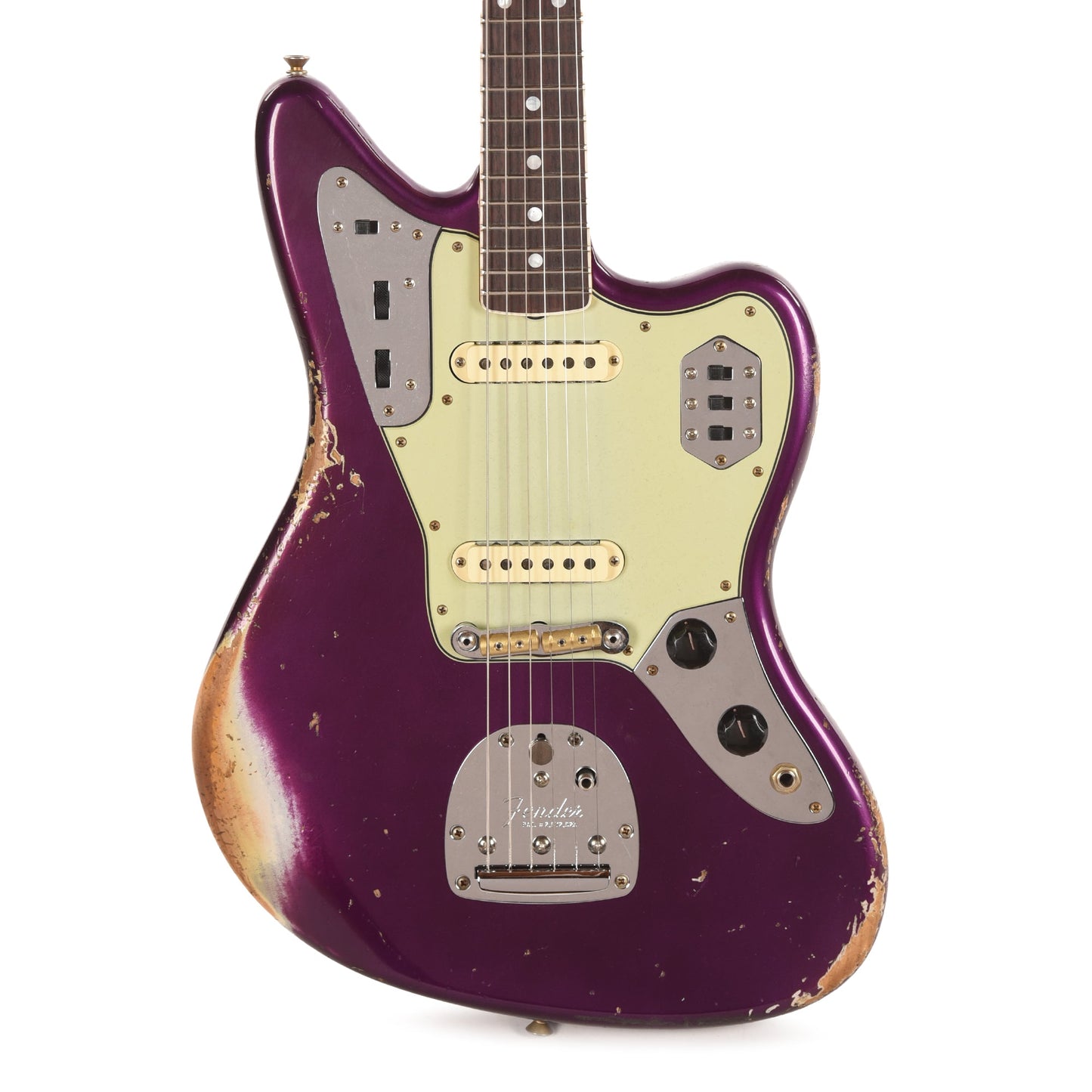 Fender Custom Shop 1965 Jaguar Heavy Relic Faded Purple Metallic