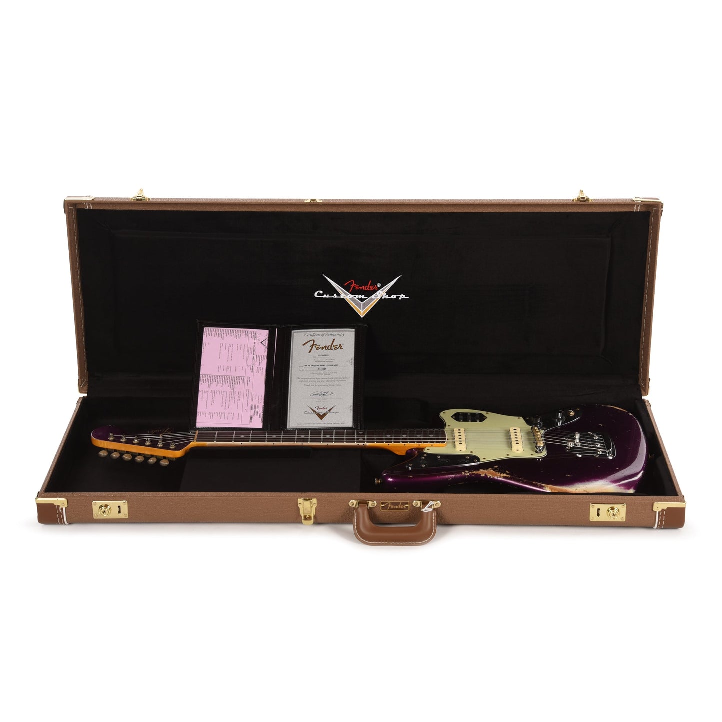 Fender Custom Shop 1965 Jaguar Heavy Relic Faded Purple Metallic