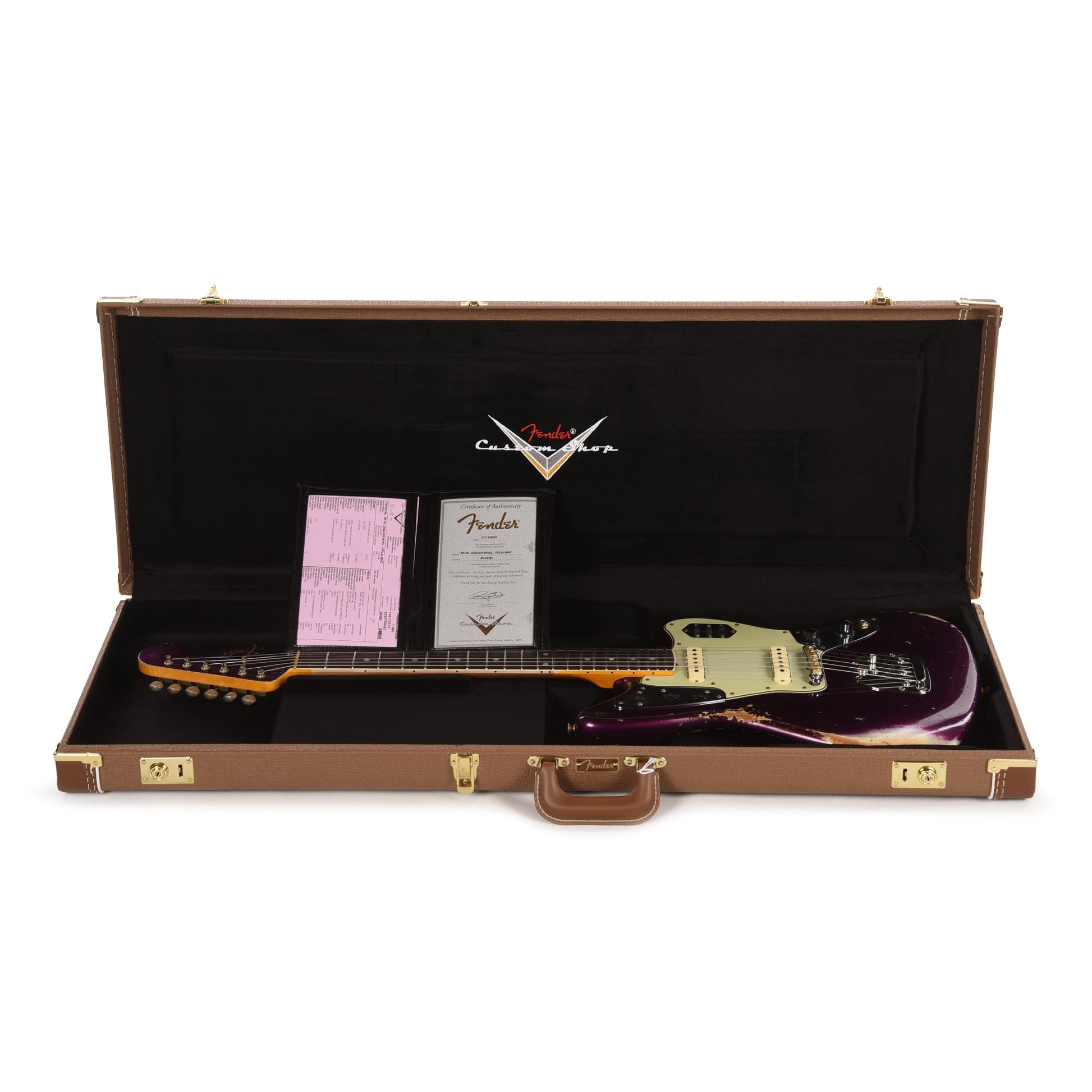 Fender Custom Shop 1965 Jaguar Heavy Relic Faded Purple Metallic