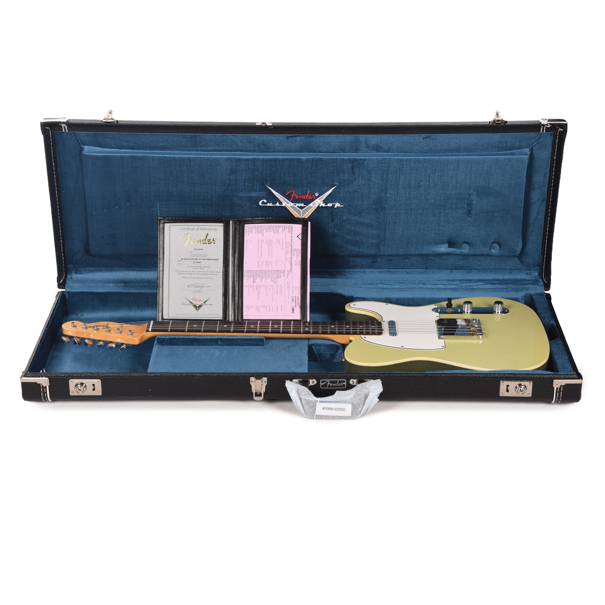 Fender Custom Shop 1968 Custom Telecaster "Chicago Special" Deluxe Closet Classic Aged Smoke Green Top w/Anniversary Green Back & Side