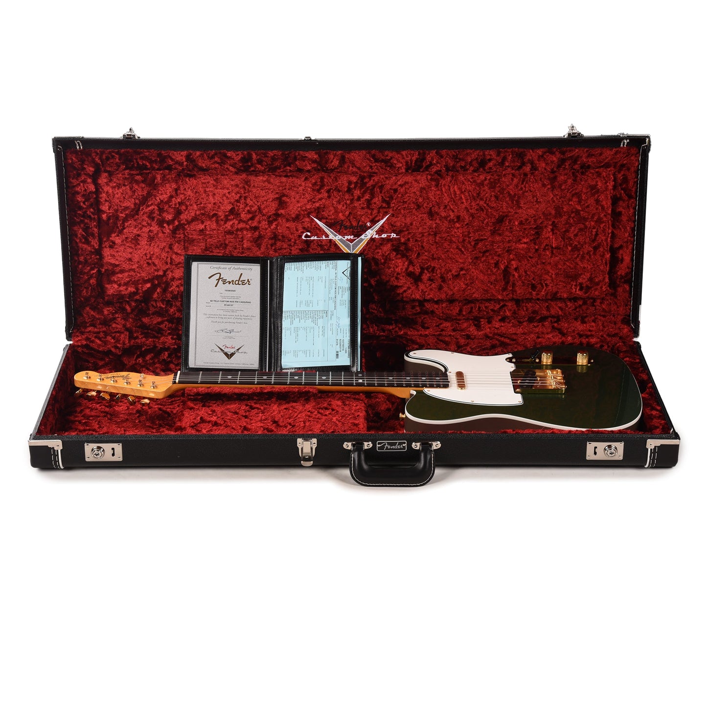 Fender Custom Shop 1968 Custom Telecaster "Chicago Special" NOS Cadillac Green Top & Back w/Shoreline Gold Side
