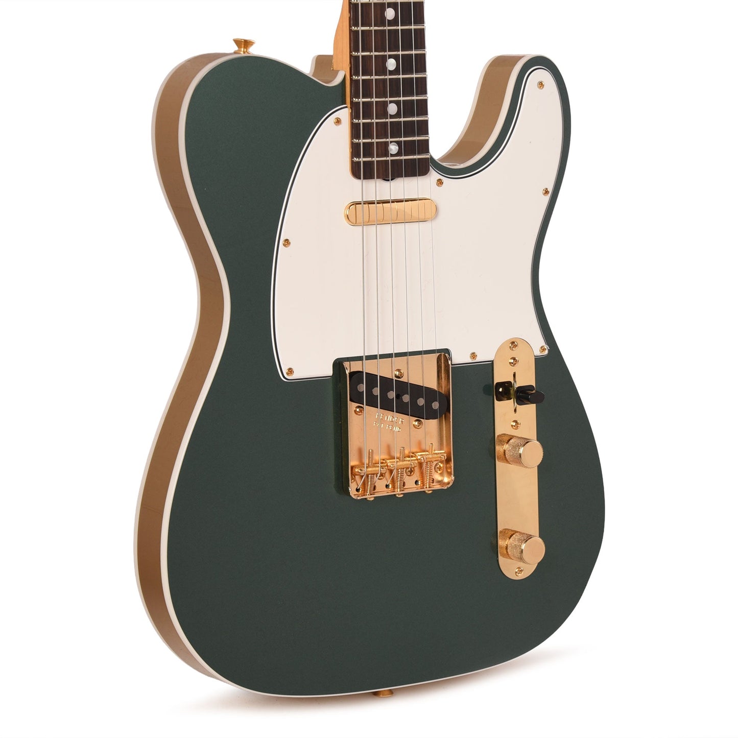 Fender Custom Shop 1968 Custom Telecaster "Chicago Special" NOS Sherwood Green Metallic Top & Back w/Aztec Gold Side