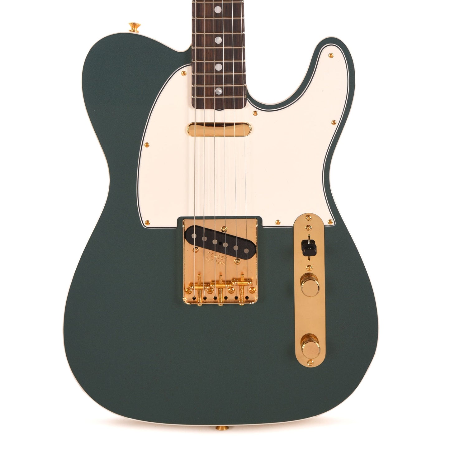 Fender Custom Shop 1968 Custom Telecaster "Chicago Special" NOS Sherwood Green Metallic Top & Back w/Aztec Gold Side
