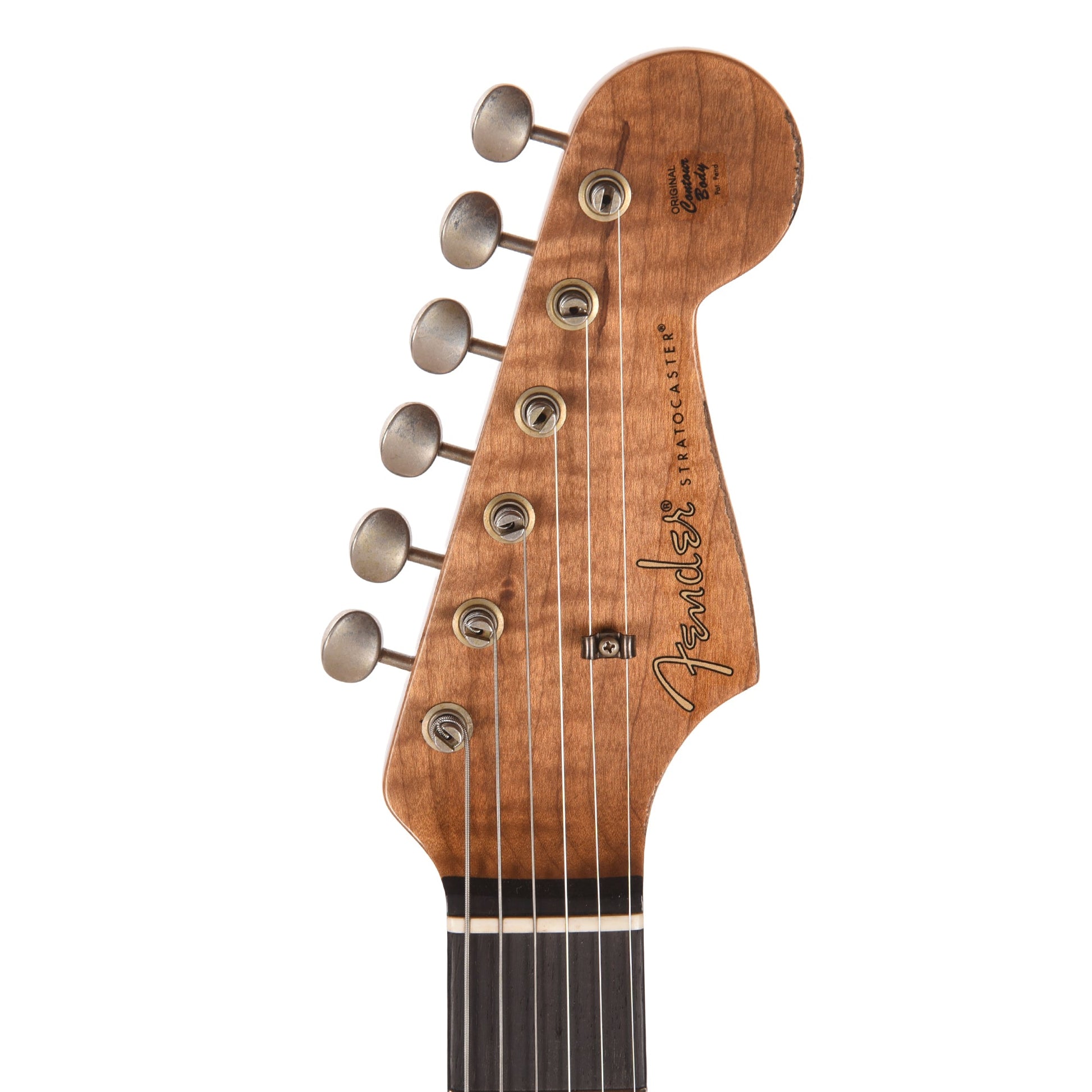 Fender Custom Shop Artisan Dual P90 Stratocaster Flame Maple Top & 1-Piece Vintage Michigan Mahogany Body Aged Violin Burst Relic