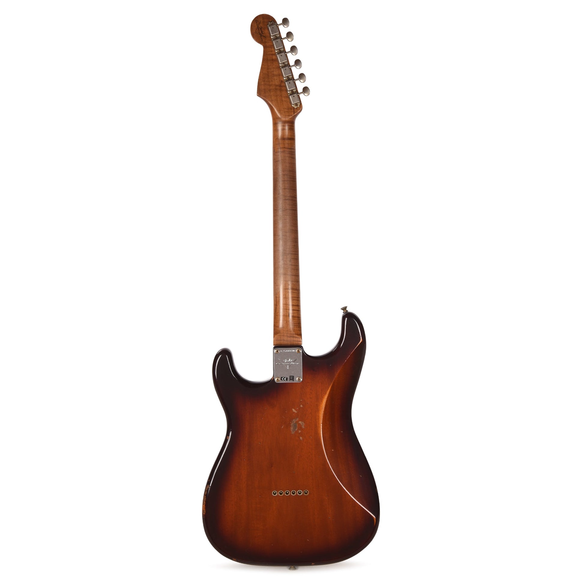 Fender Custom Shop Artisan Dual P90 Stratocaster Flame Maple Top & 1-Piece Vintage Michigan Mahogany Body Aged Violin Burst Relic