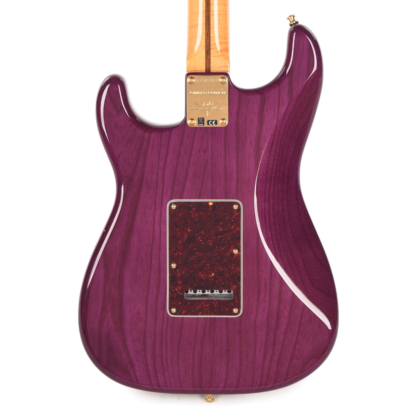 Fender Custom Shop Custom Deluxe Stratocaster NOS AAA Flame Maple Top Purple Transparent w/Lightweight Ash Body & AAA Flame Neck