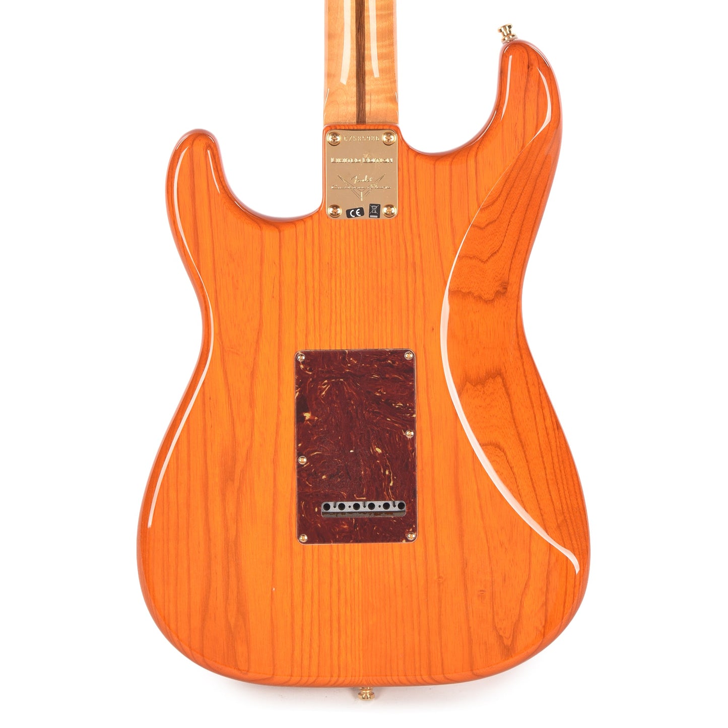 Fender Custom Shop Custom Deluxe Stratocaster NOS AAA Flame Maple Top Sunset Orange Transparent w/Lightweight Ash Body & AAA Flame Neck