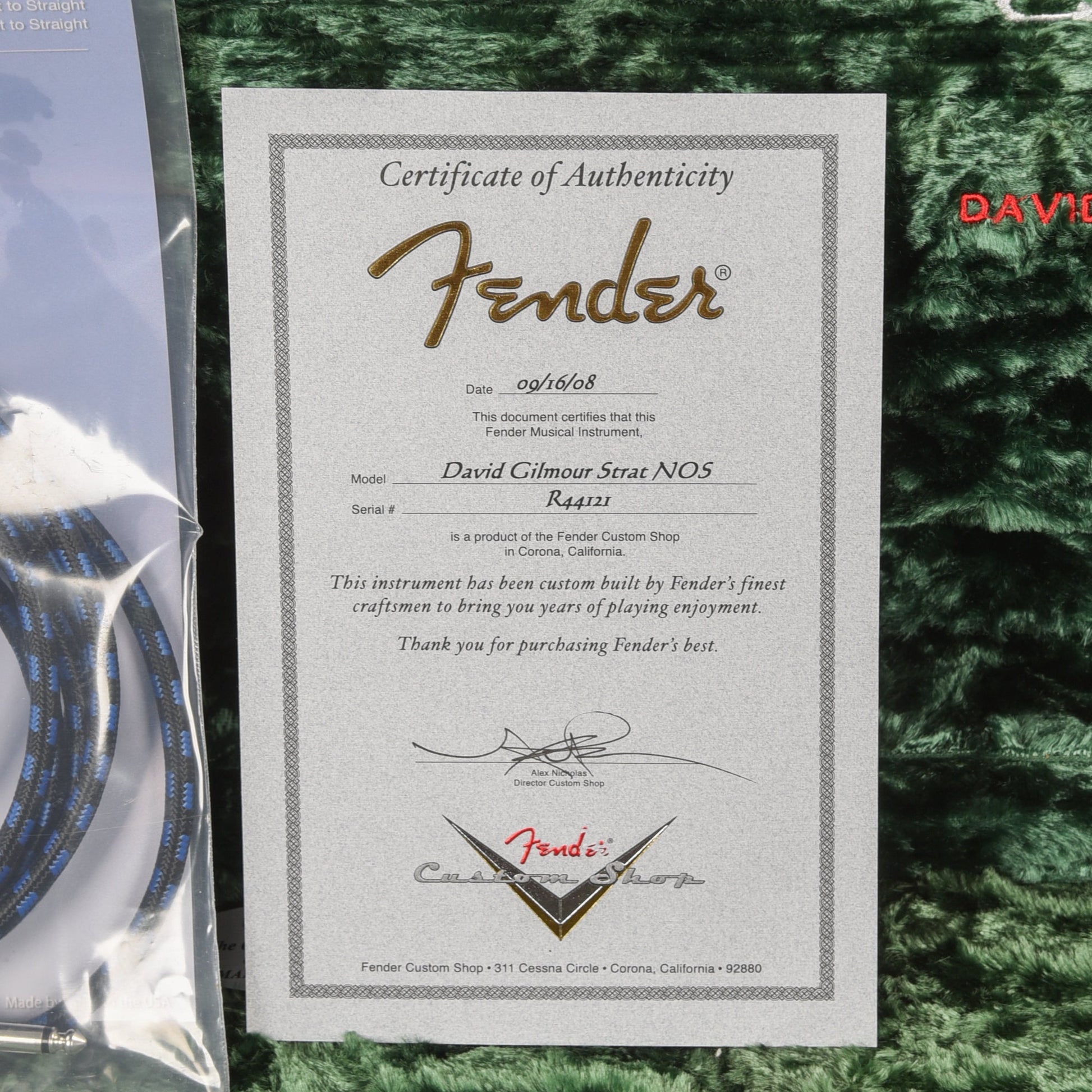 Fender Custom Shop David Gilmour Stratocaster NOS Black 2008