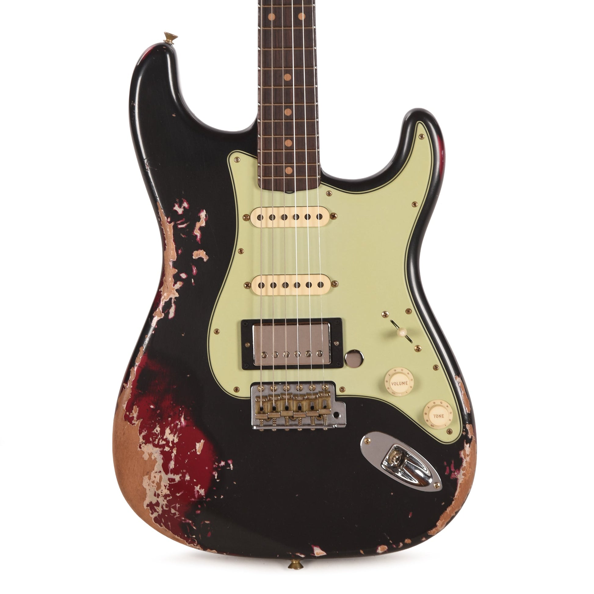 Fender Custom Shop Limited Edition '59 Stratocaster HSS Black Pearl over Midnight Wine Heavy Relic w/Seymour Duncan '59 Humbucker