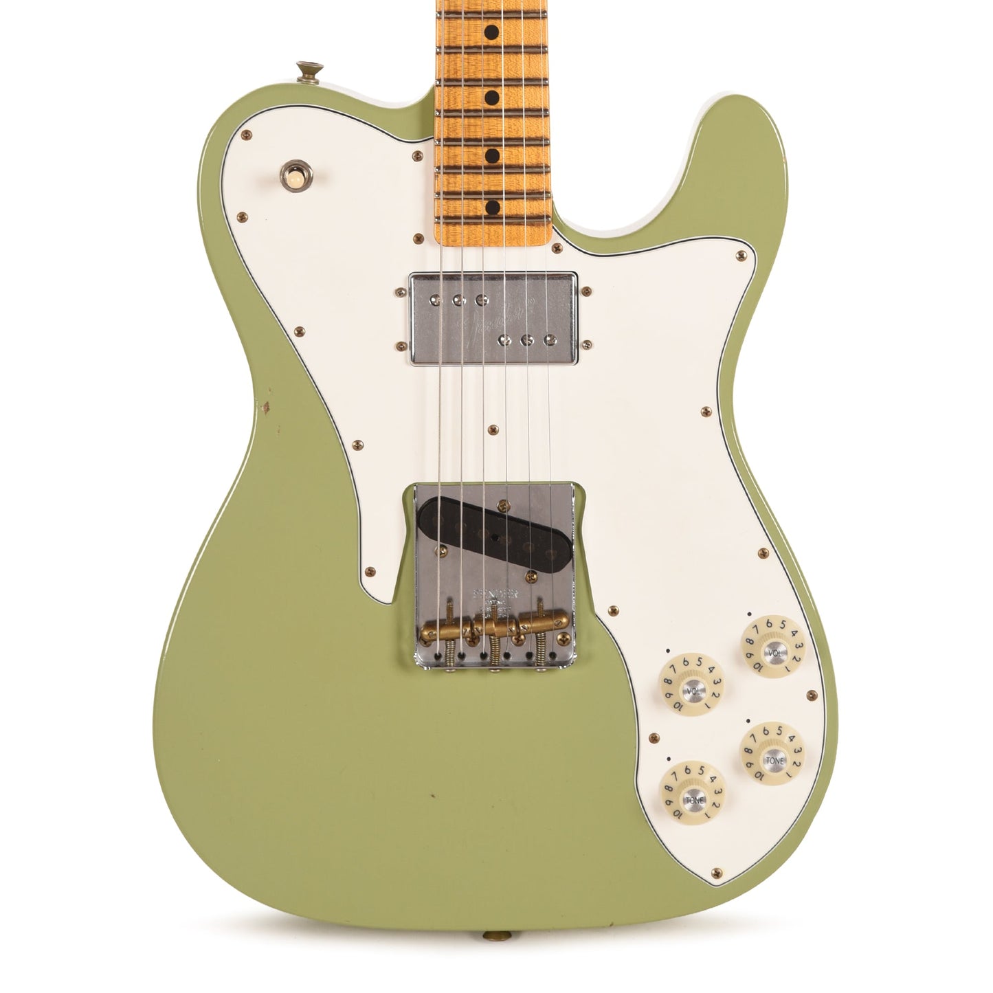 Fender Custom Shop Limited Edition Telecaster Custom Faded Aged Sweet Pea Green Journeyman Relic w/CuNiFe Humbucker