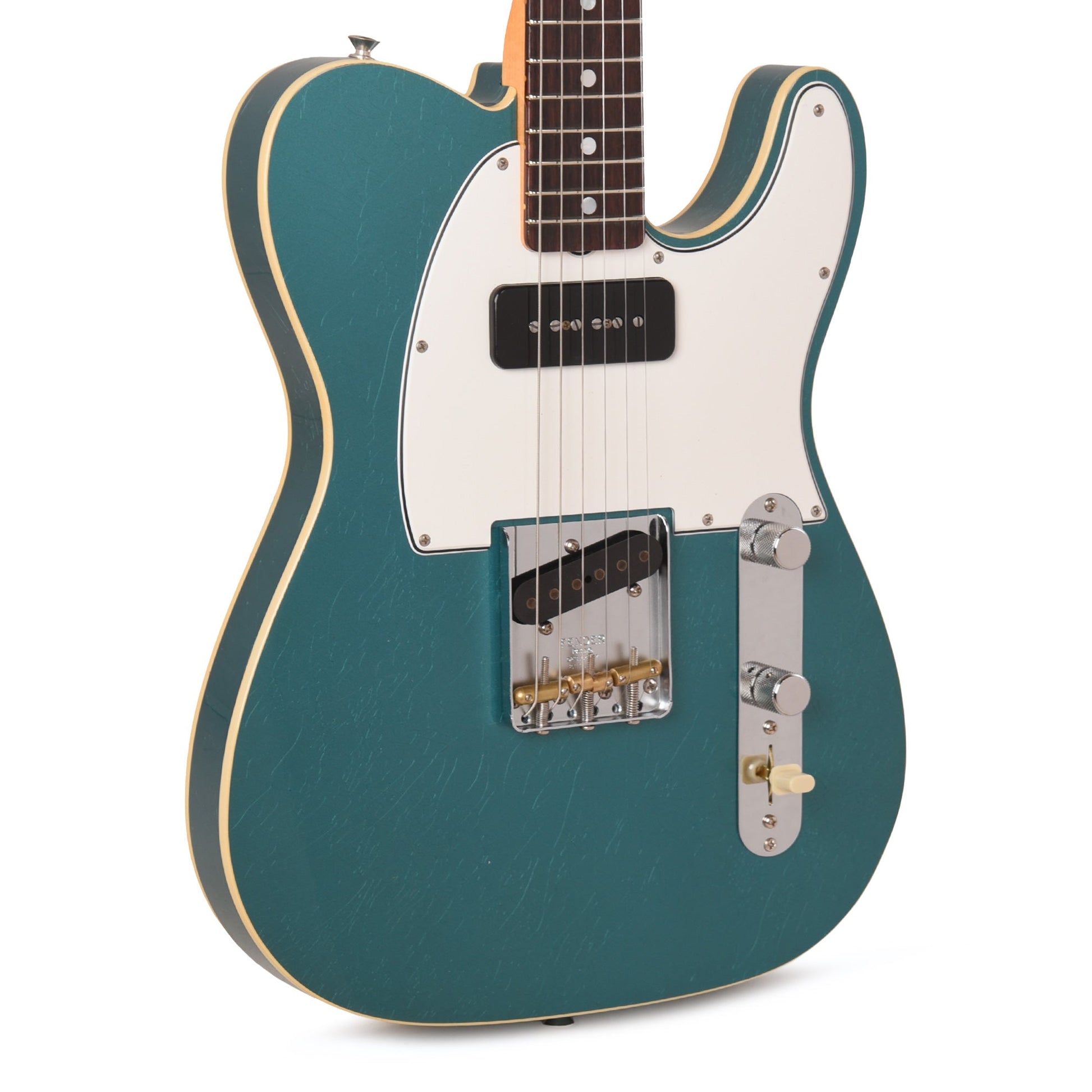 Fender Custom Shop LTD Custom Double Esquire Deluxe Closet Classic Aged Ocean Turquoise