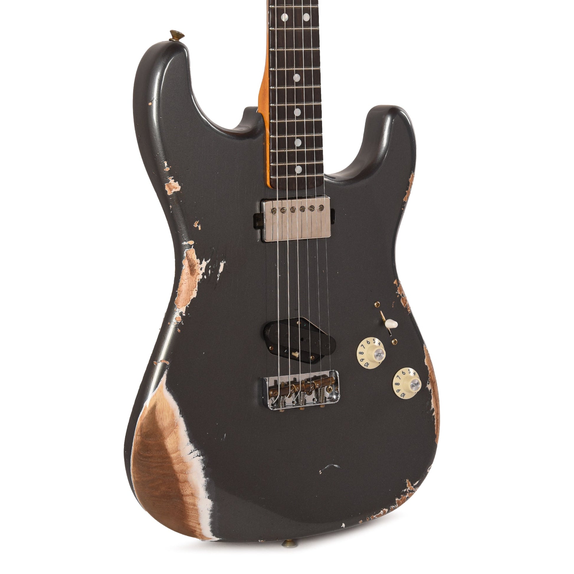 Fender Custom Shop LTD Stratocaster SH Heavy Relic Aged Charcoal Frost Metallic