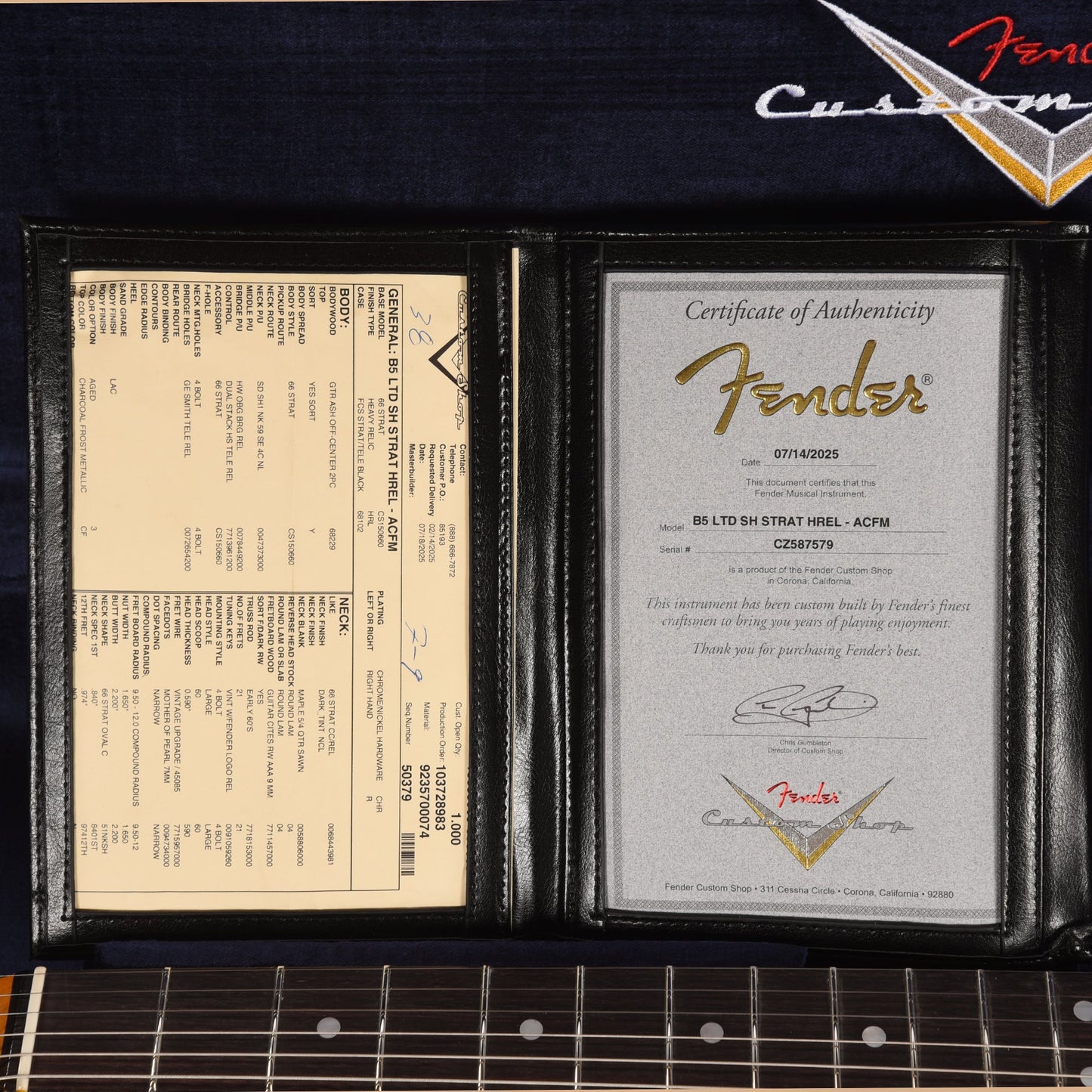 Fender Custom Shop LTD Stratocaster SH Heavy Relic Aged Charcoal Frost Metallic