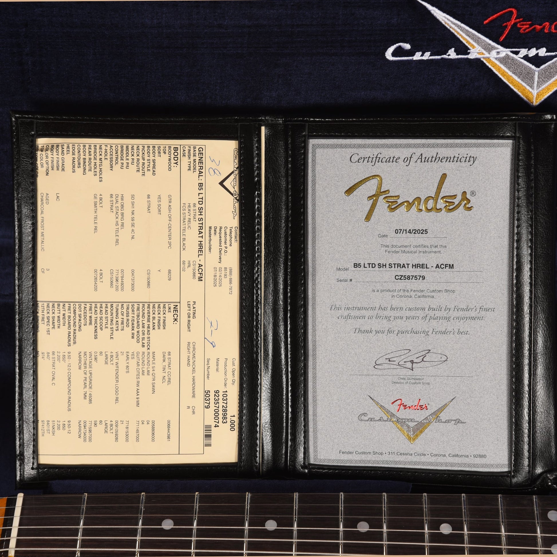 Fender Custom Shop LTD Stratocaster SH Heavy Relic Aged Charcoal Frost Metallic