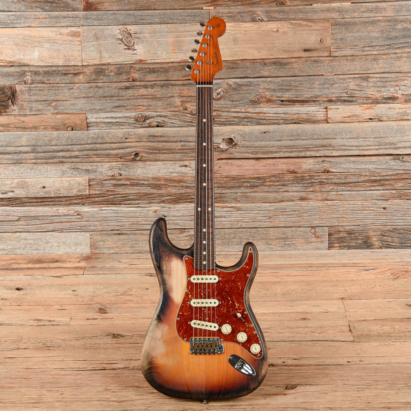 Fender Custom Shop Paul Waller Masterbuilt Sand Blast Stratocaster 3-Tone Sunburst 2023