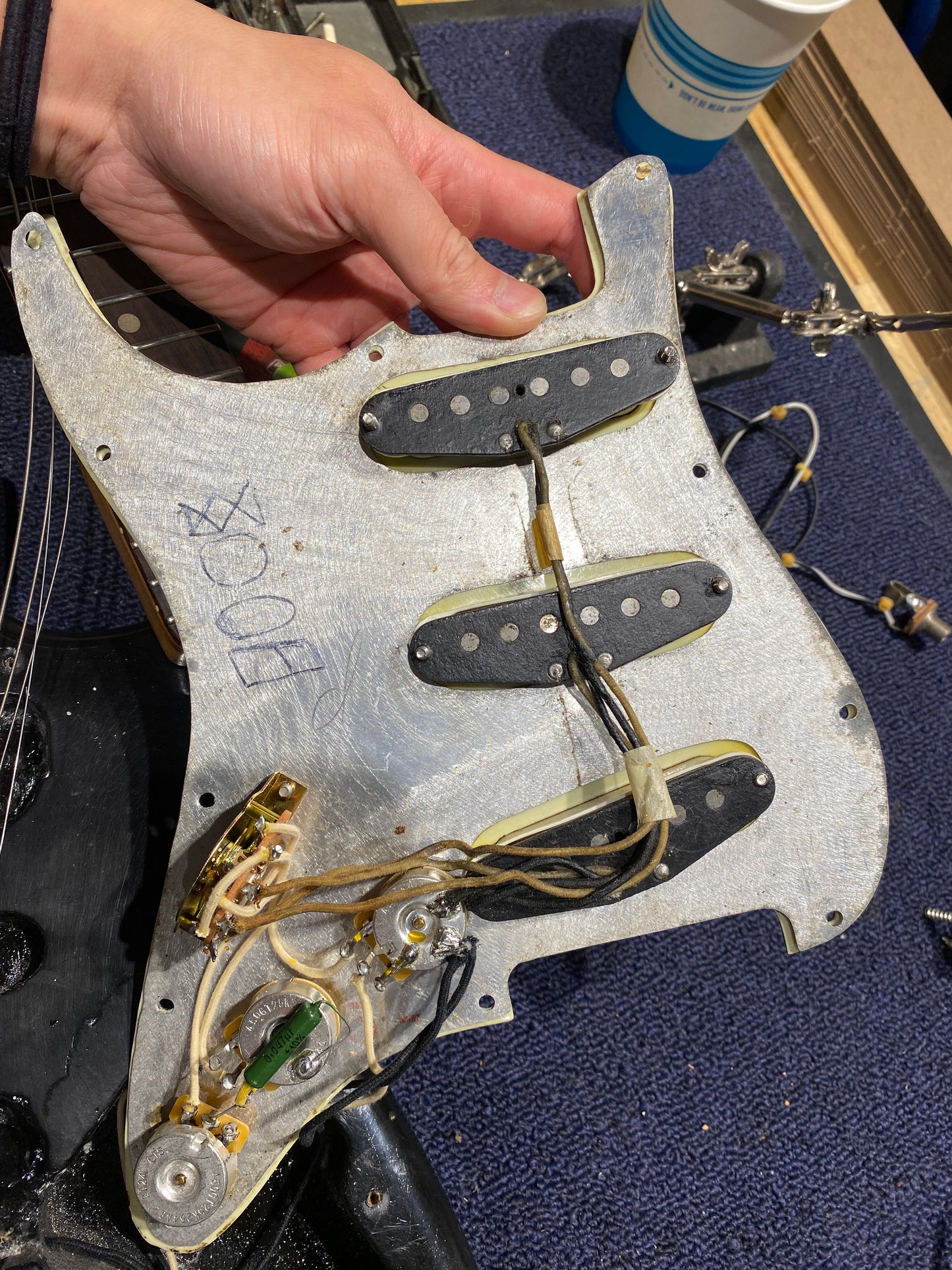 Fender Stratocaster Refin Black 1962