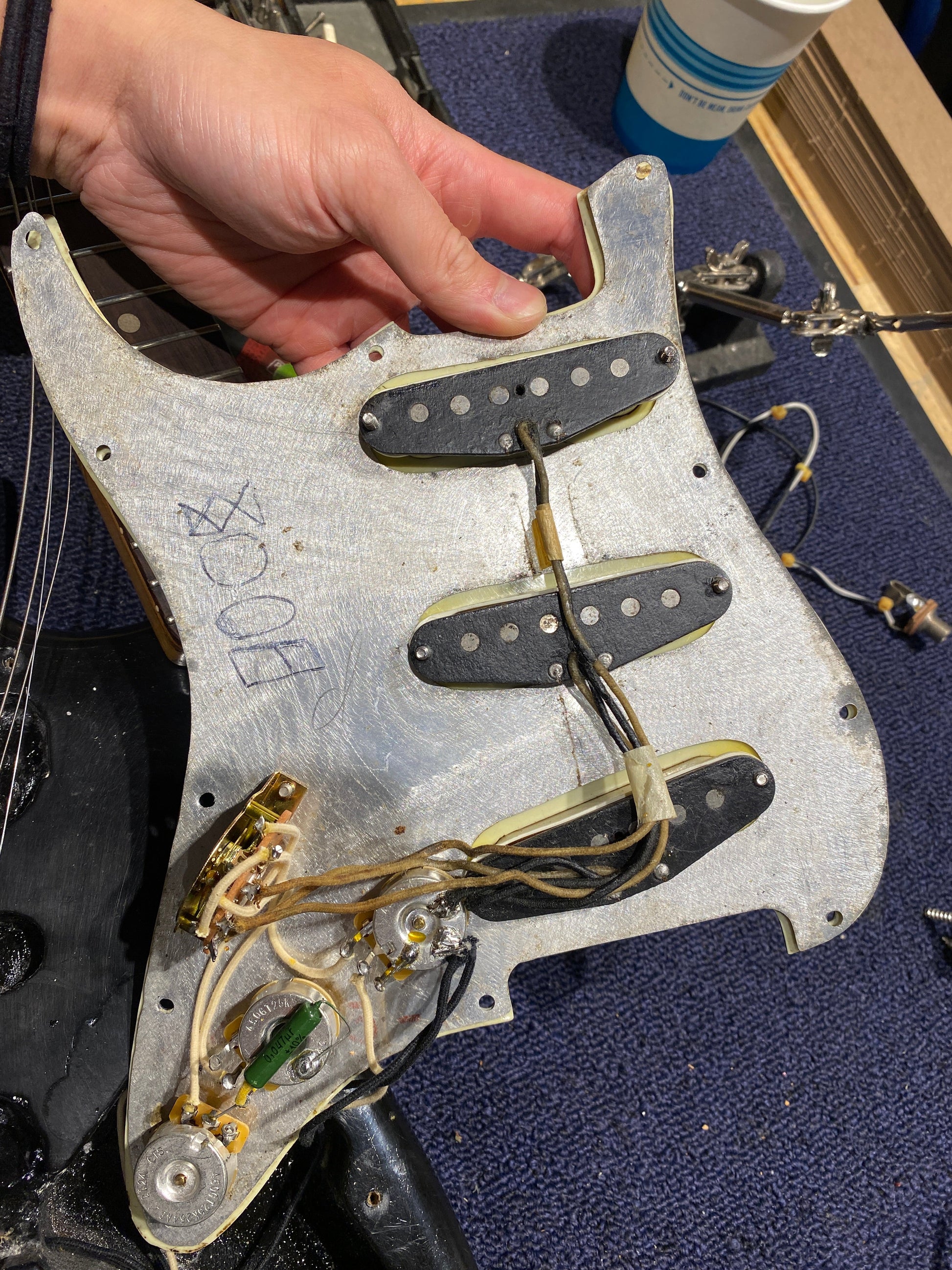 Fender Stratocaster Refin Black 1962