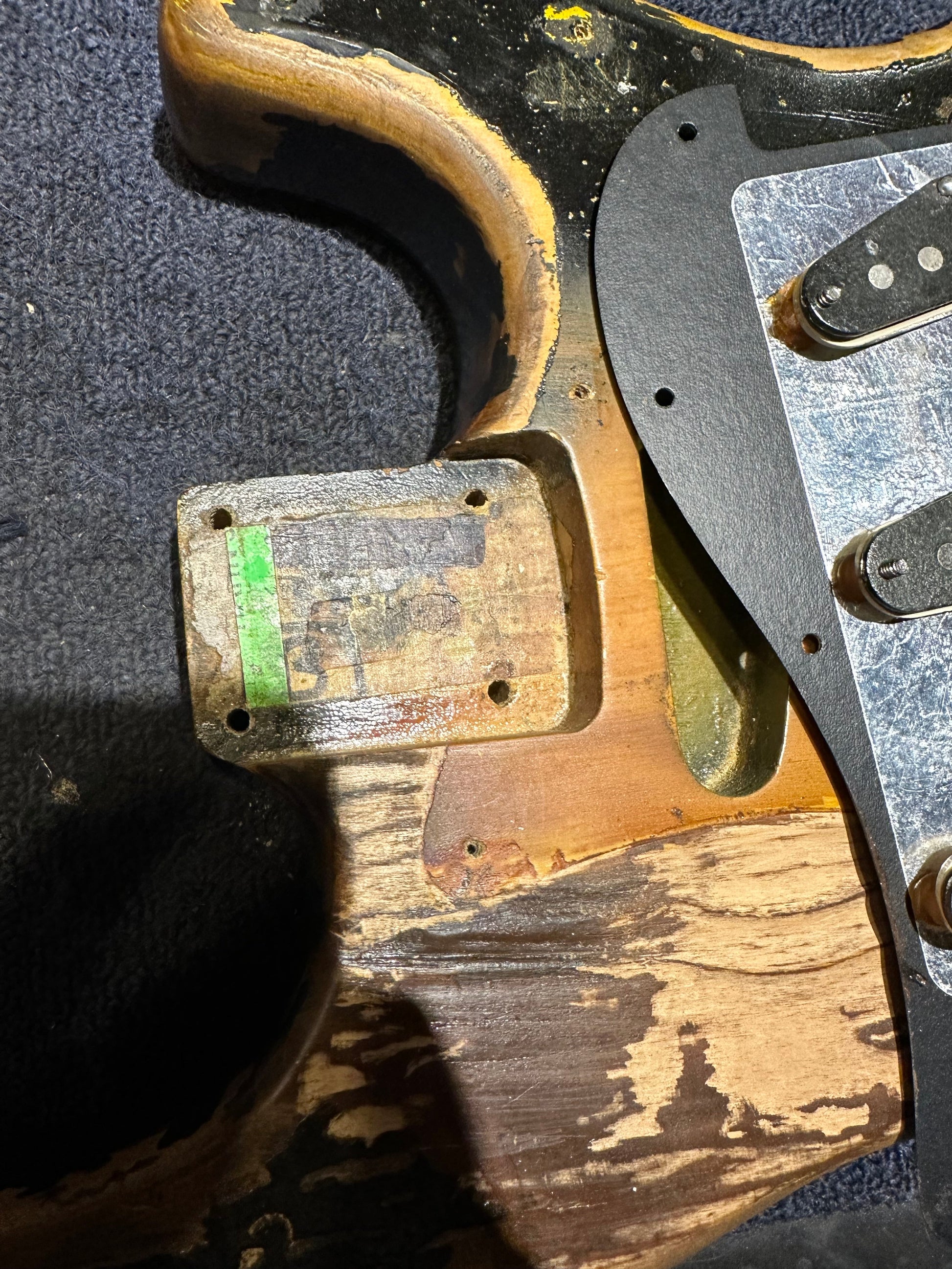 Fender Stratocaster Tim Davis SRV #1 Replica body w/ 1962 Neck Sunburst