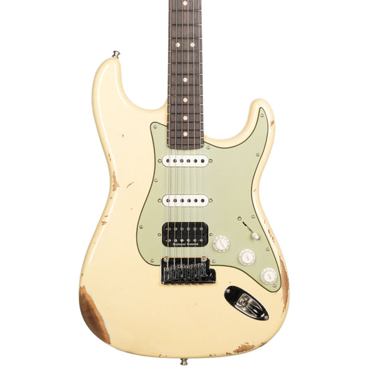 Fender Custom Shop Custom Deluxe HSS Stratocaster - Relic Vintage White