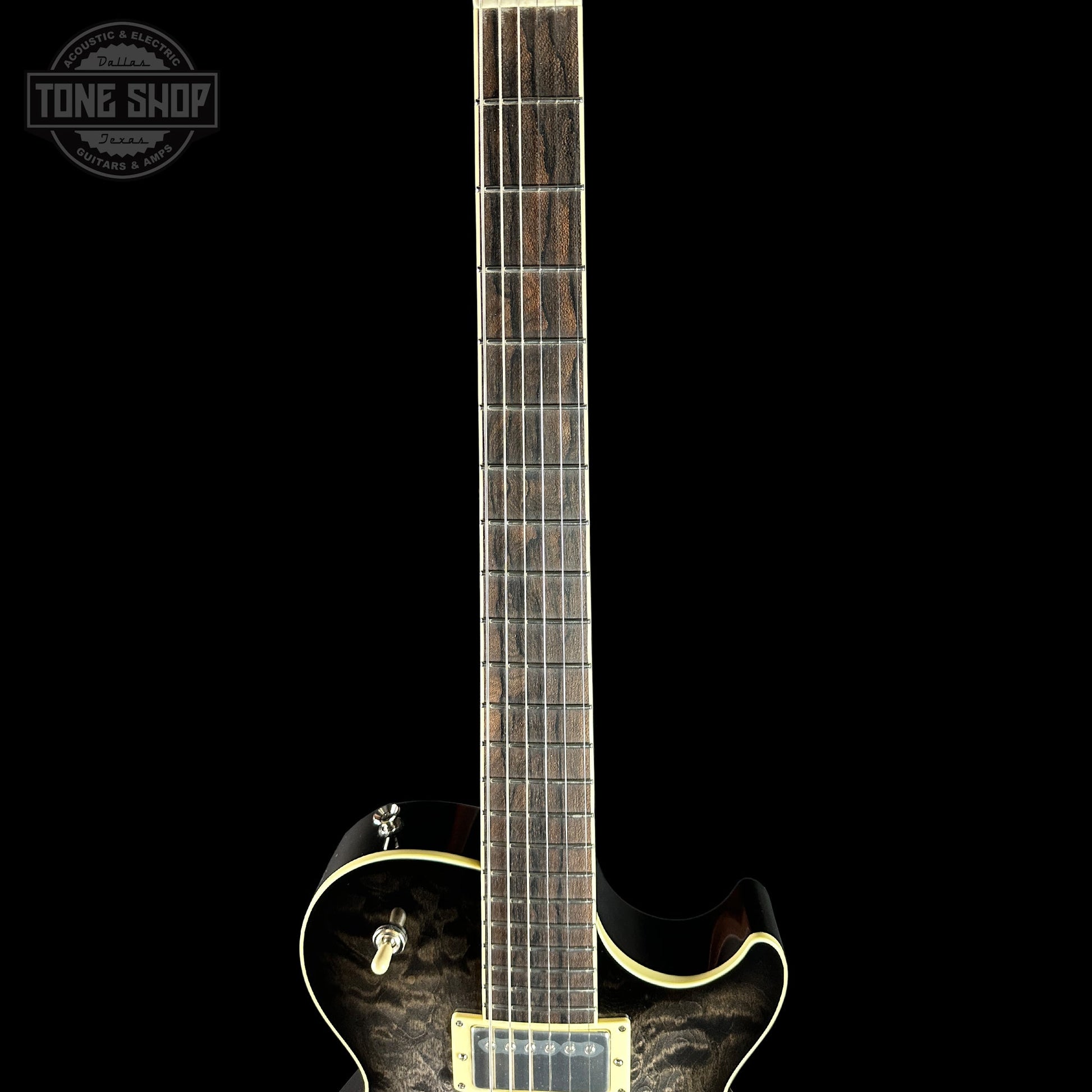 Collings CL City Limits DLX Quilt Top Acid Wash Charcoal Burst w/Case 251664