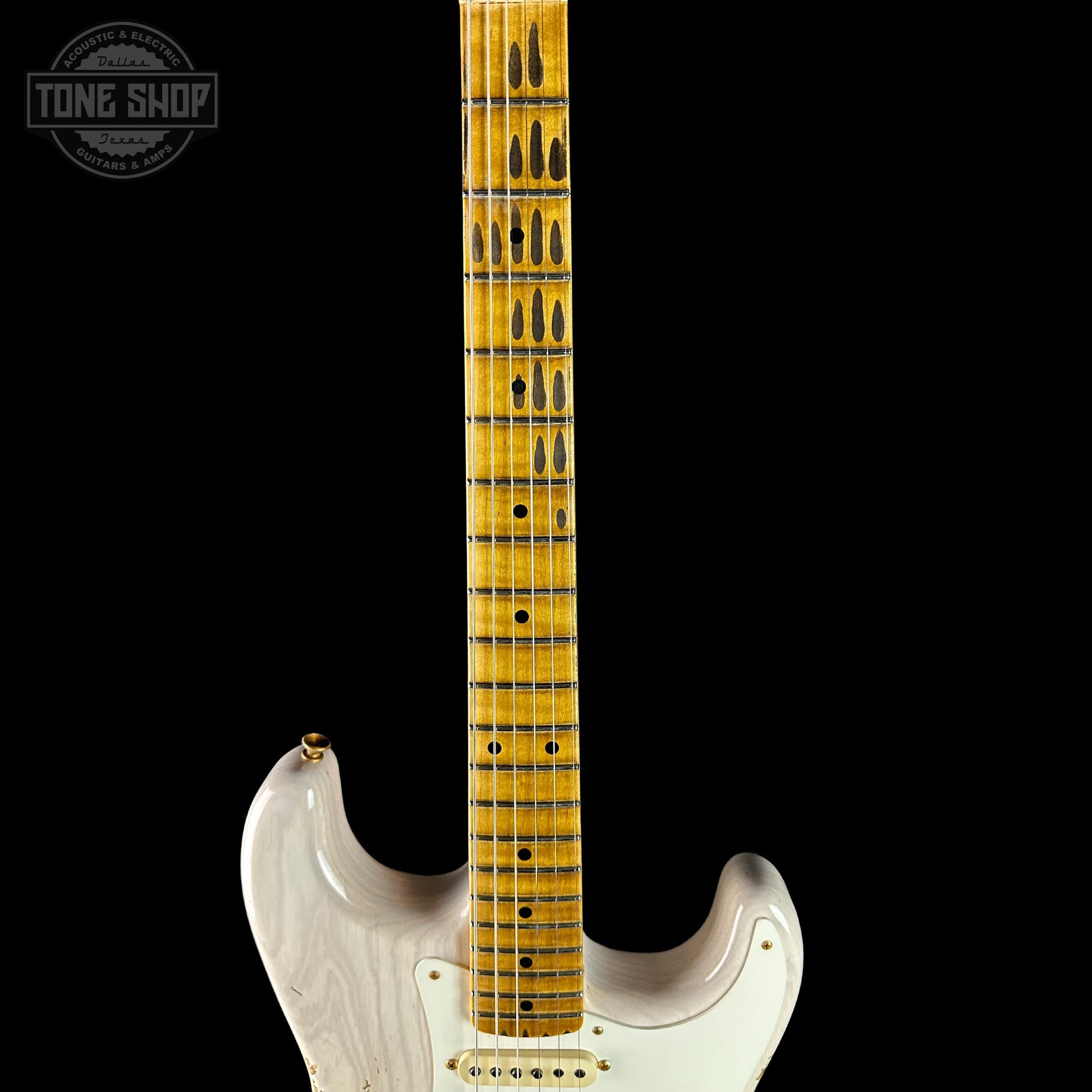 Fender Custom Shop 1957 Stratocaster Relic White Blonde AAA Maple Neck w/case CZ579122