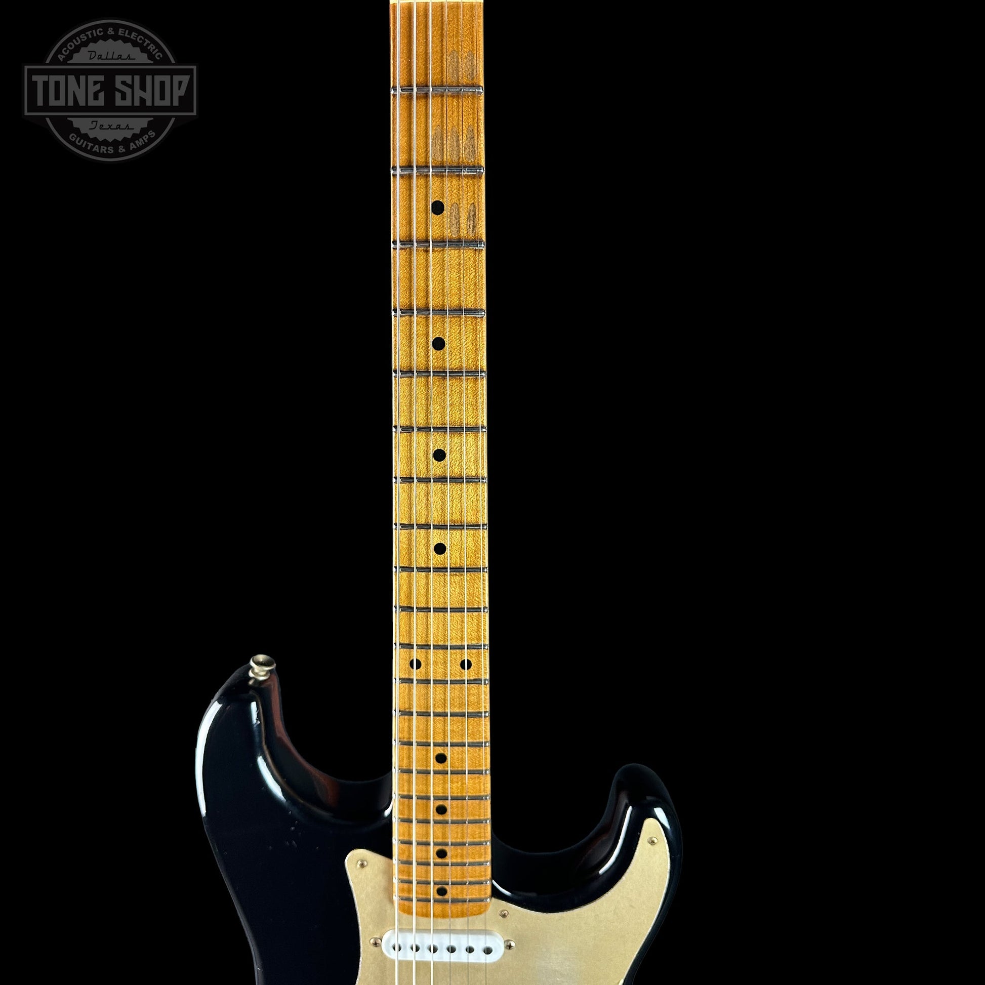 Fender Custom Shop Limited Edition Roasted '54 Strat Journeyman Relic Aged Black w/case